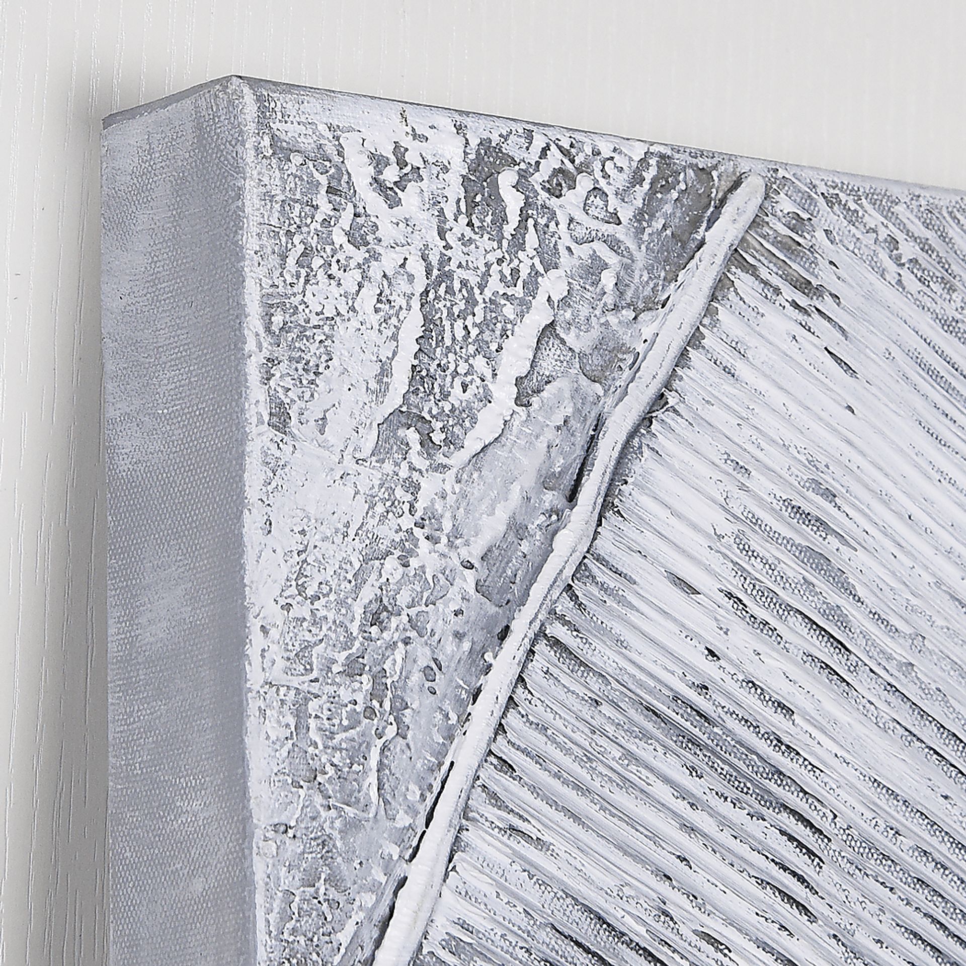 Dividing Thoughts Gray Artwork, Set of 3 - Image 10
