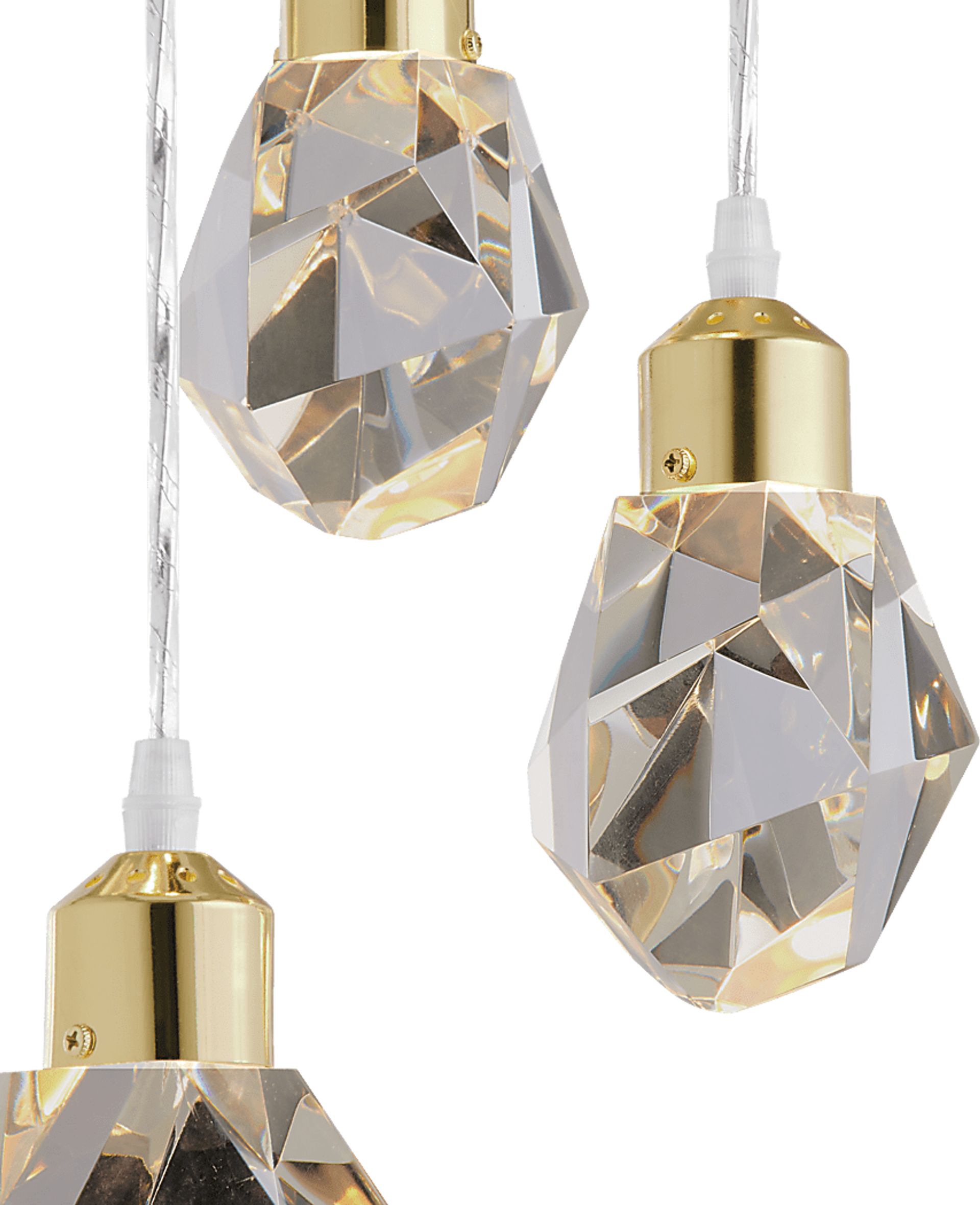 Divot Summit Brass Chandelier - Image 3