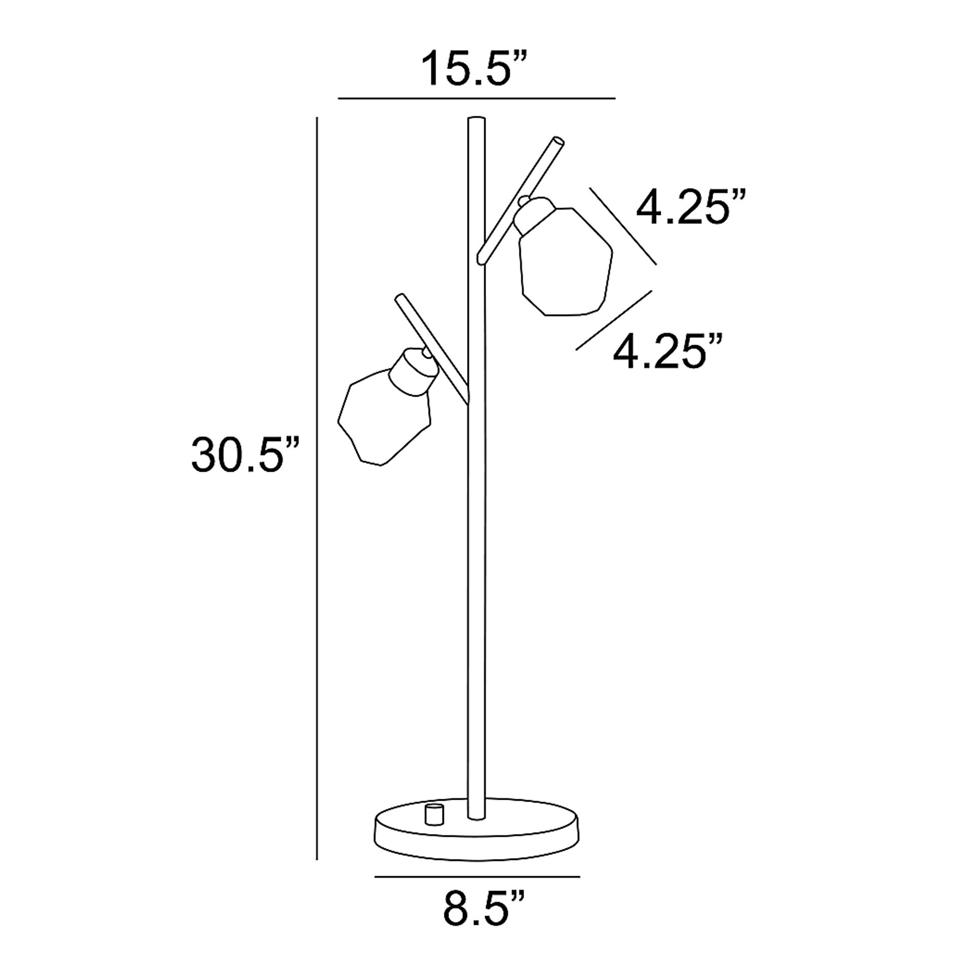Divot Summit Gold Lamp - Image 4