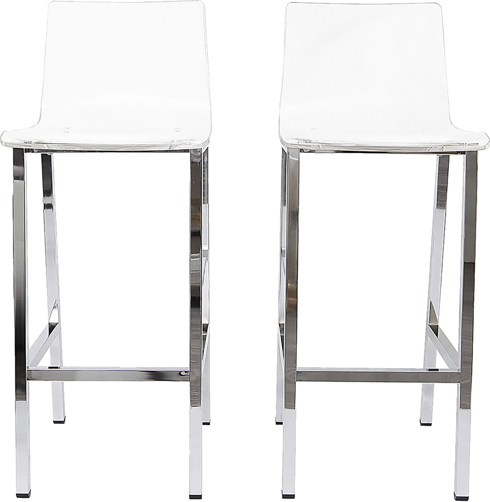 Dixato Chrome Bar Stool, Set of 2 - Image 7