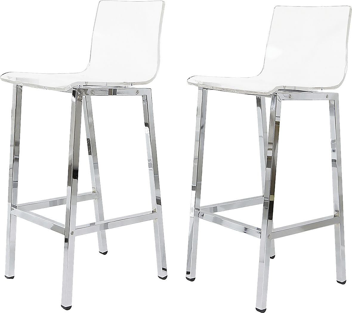 Dixato Chrome Bar Stool, Set of 2