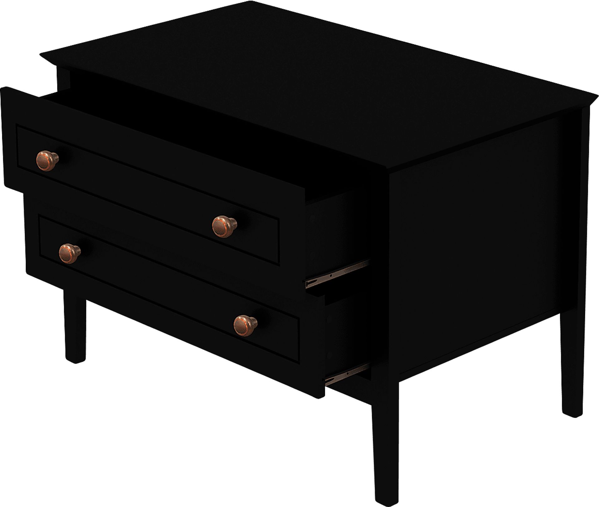 Dixy Black Nightstand - Image 4