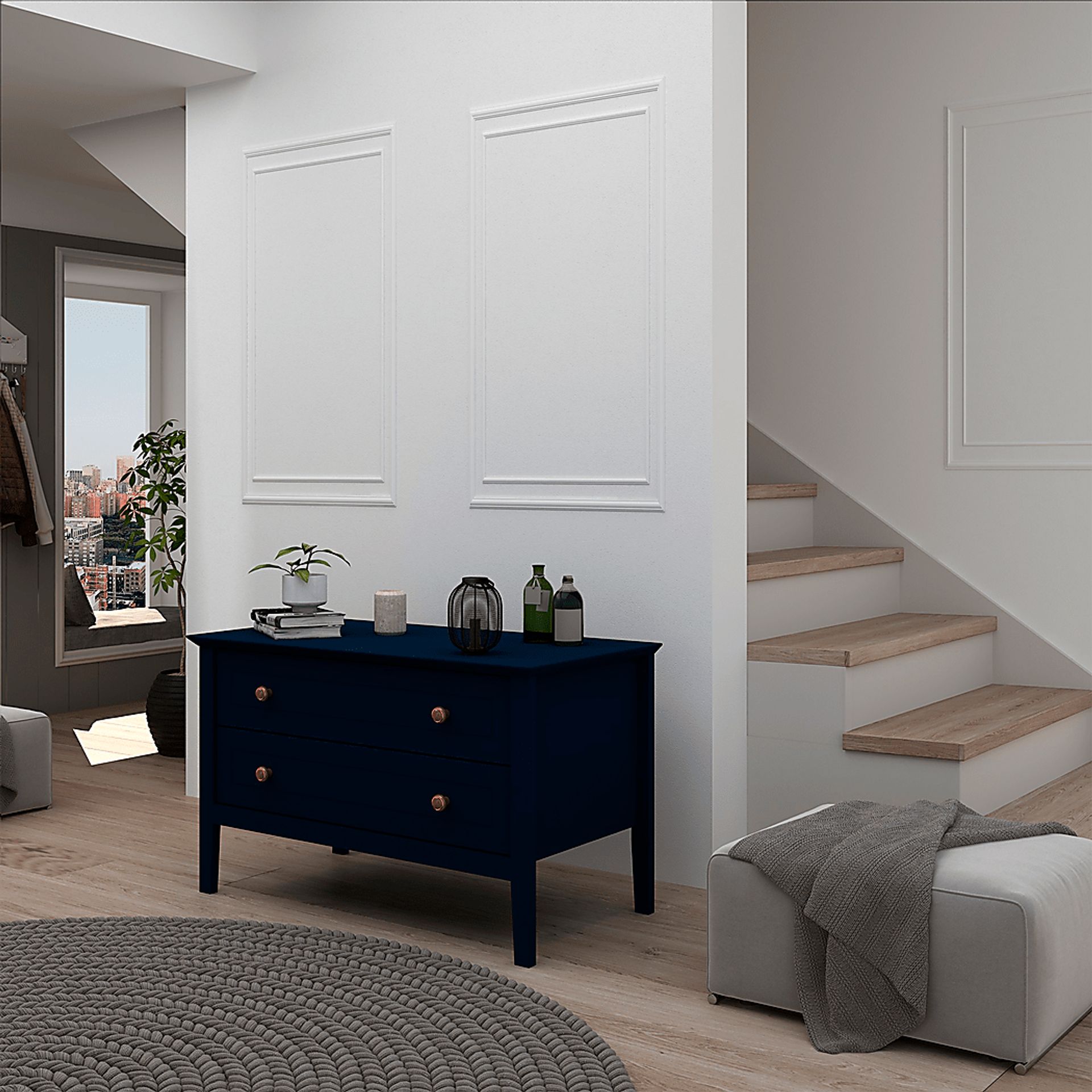 Dixy Midnight Blue Nightstand - Image 2