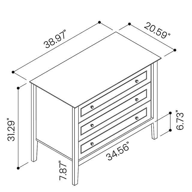 Dixy Off-White Dresser - Thumbnail - Image 8