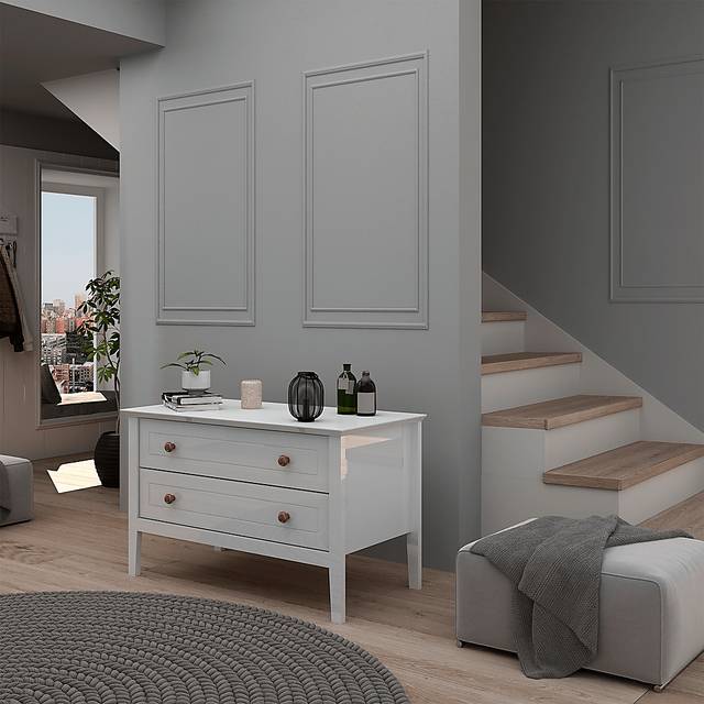 Dixy White Nightstand - Thumbnail - Image 2