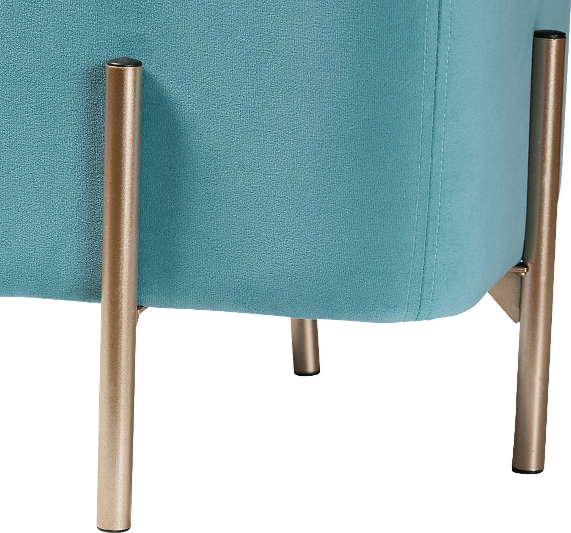 Dobell Blue Ottoman - Image 4