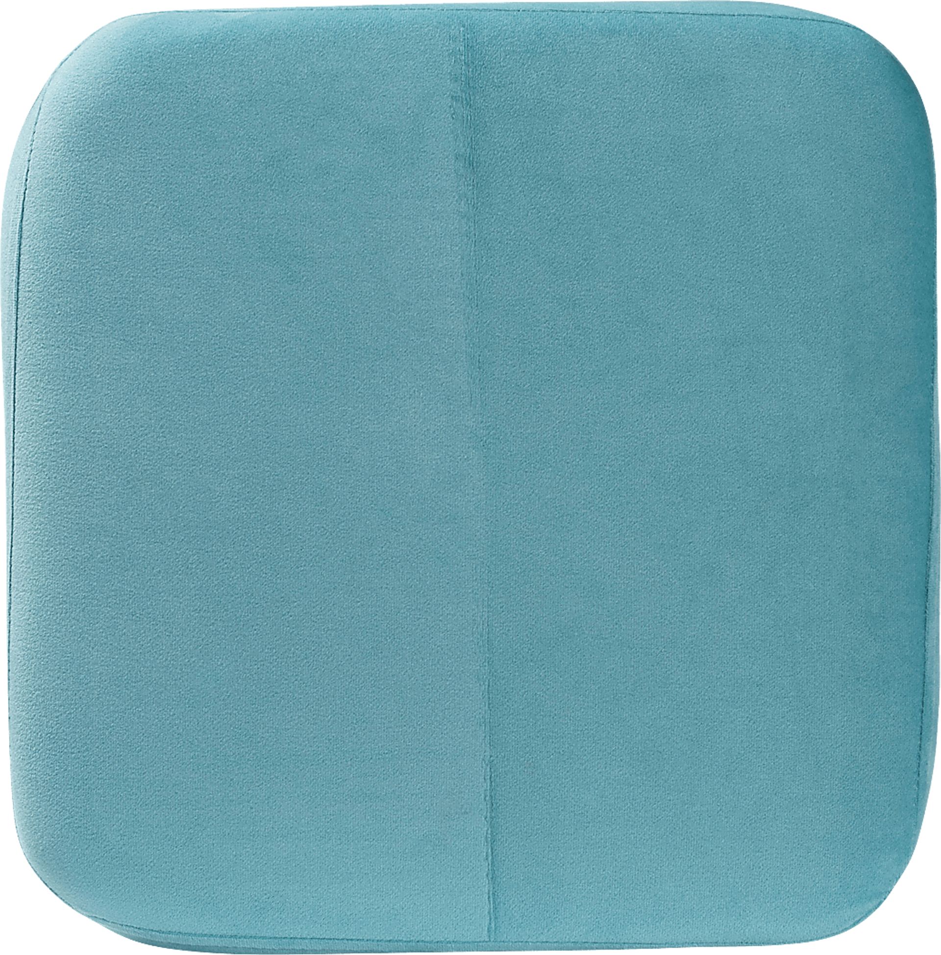 Dobell Blue Ottoman - Image 5