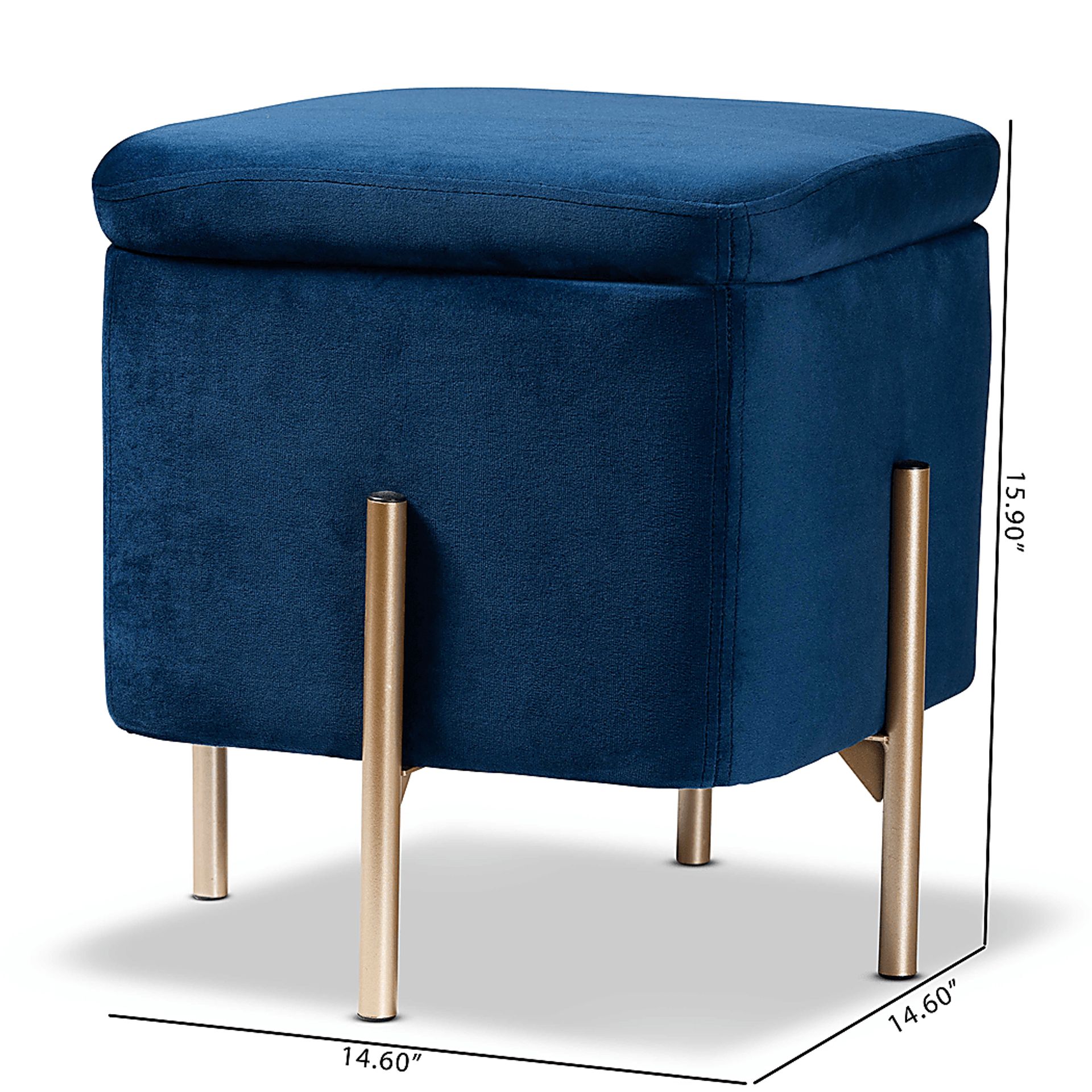 Dobell Navy Ottoman - Image 8
