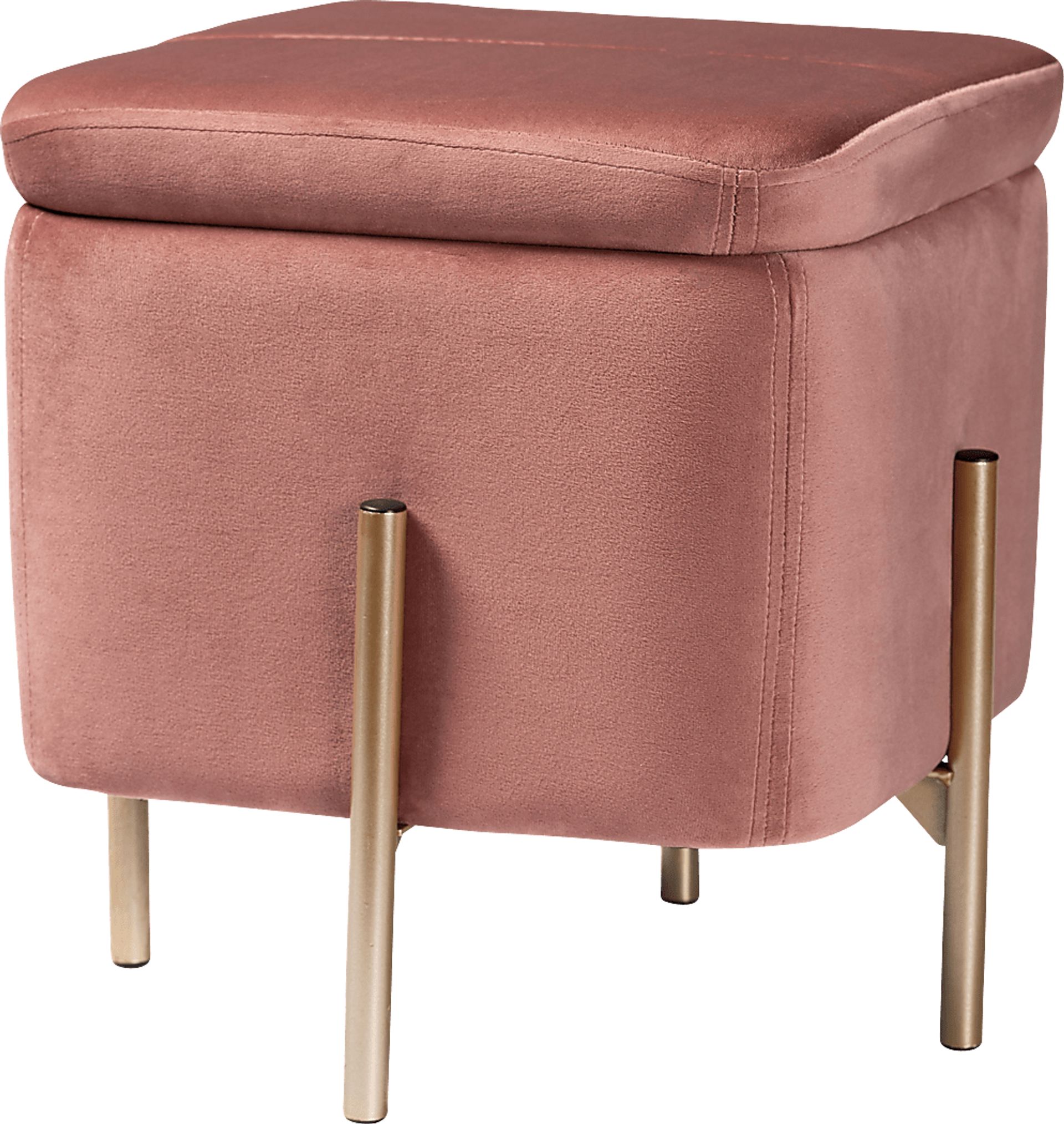 Dobell Pink Ottoman - Image 1
