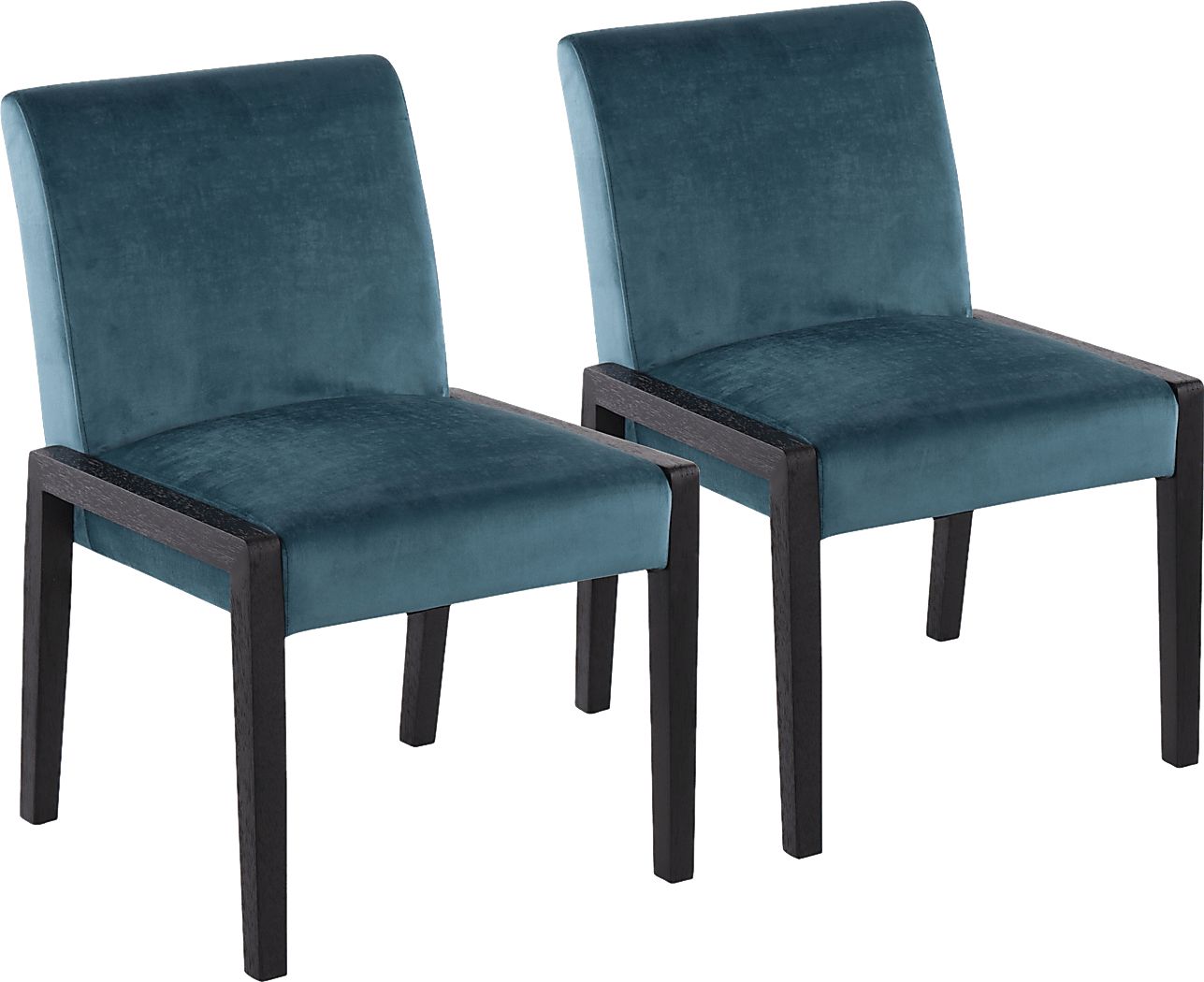 Dobester I Teal Side Chair, Set of 2