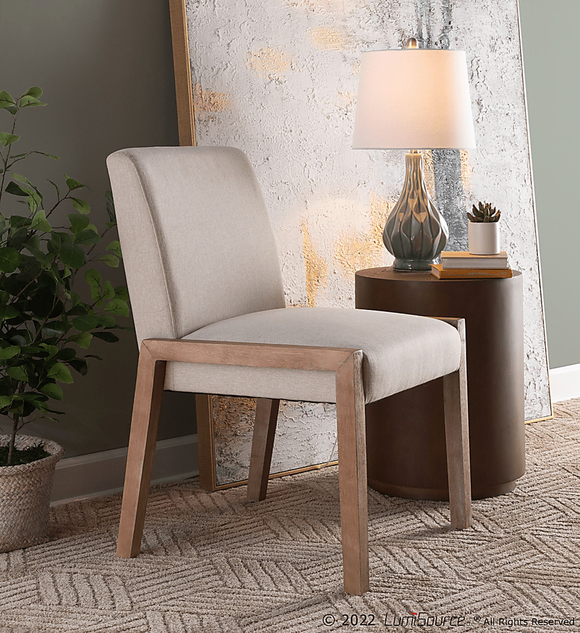 Dobester II Cream Side Chair, Set of 2 - Image 7