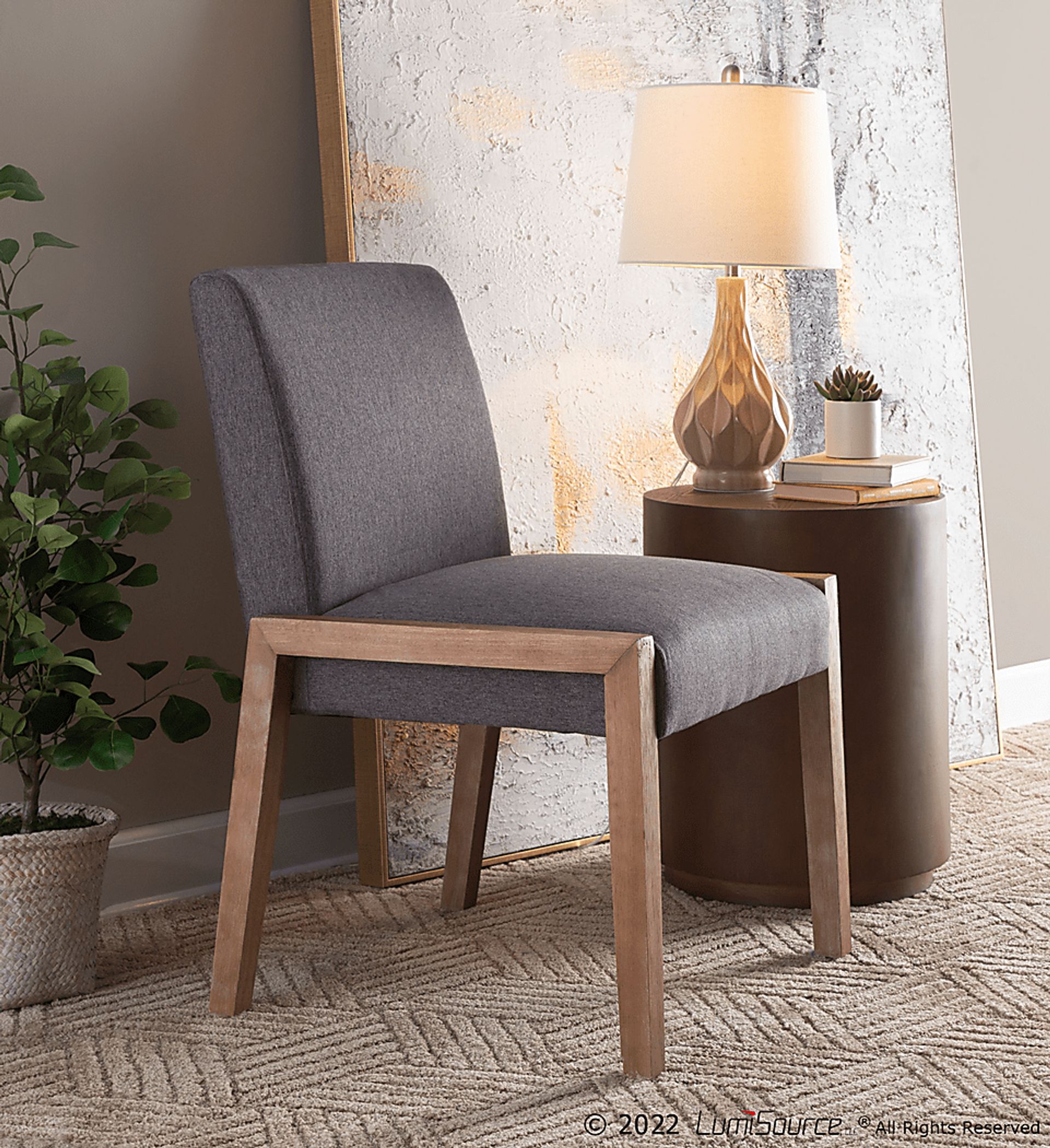 Dobester II Gray Side Chair, Set of 2 - Image 7