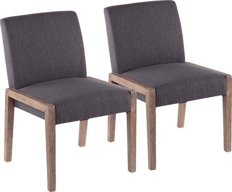 Dobester II Gray Side Chair, Set of 2