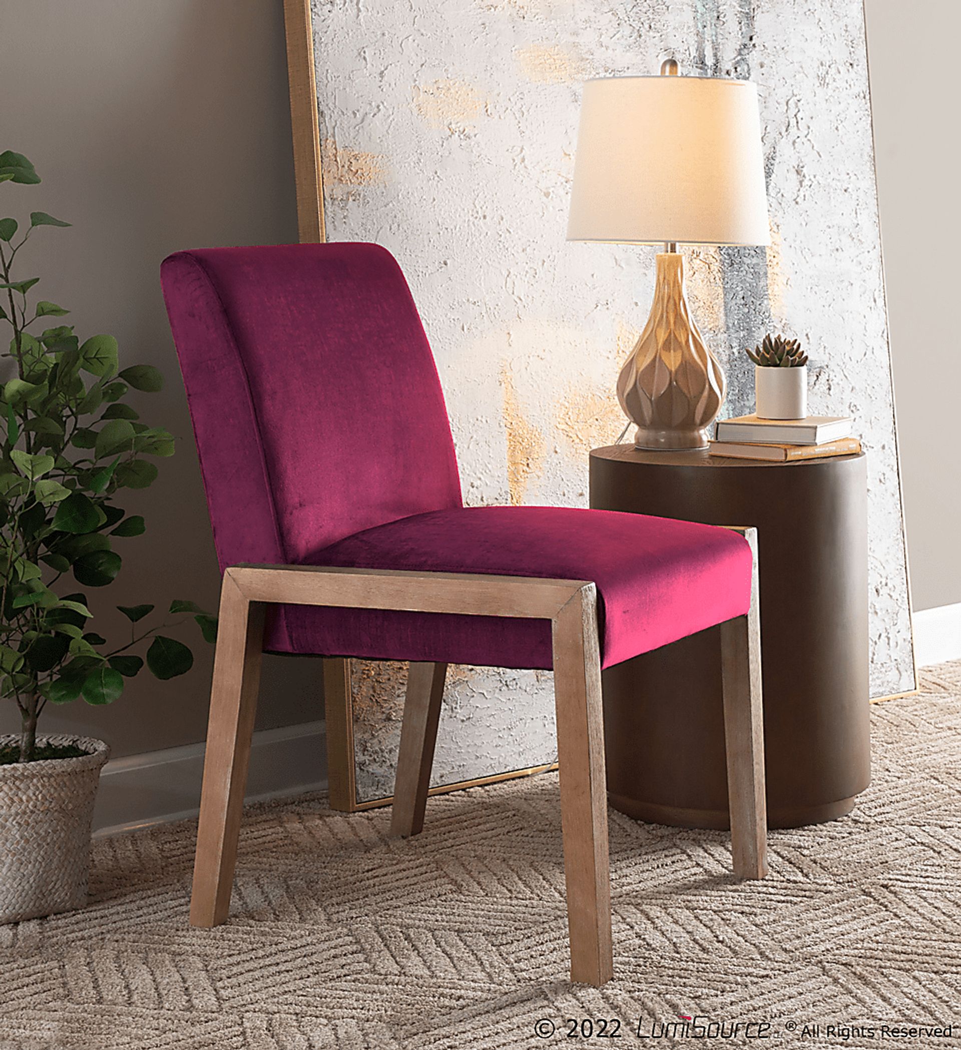 Dobester II Pink Side Chair, Set of 2 - Image 7