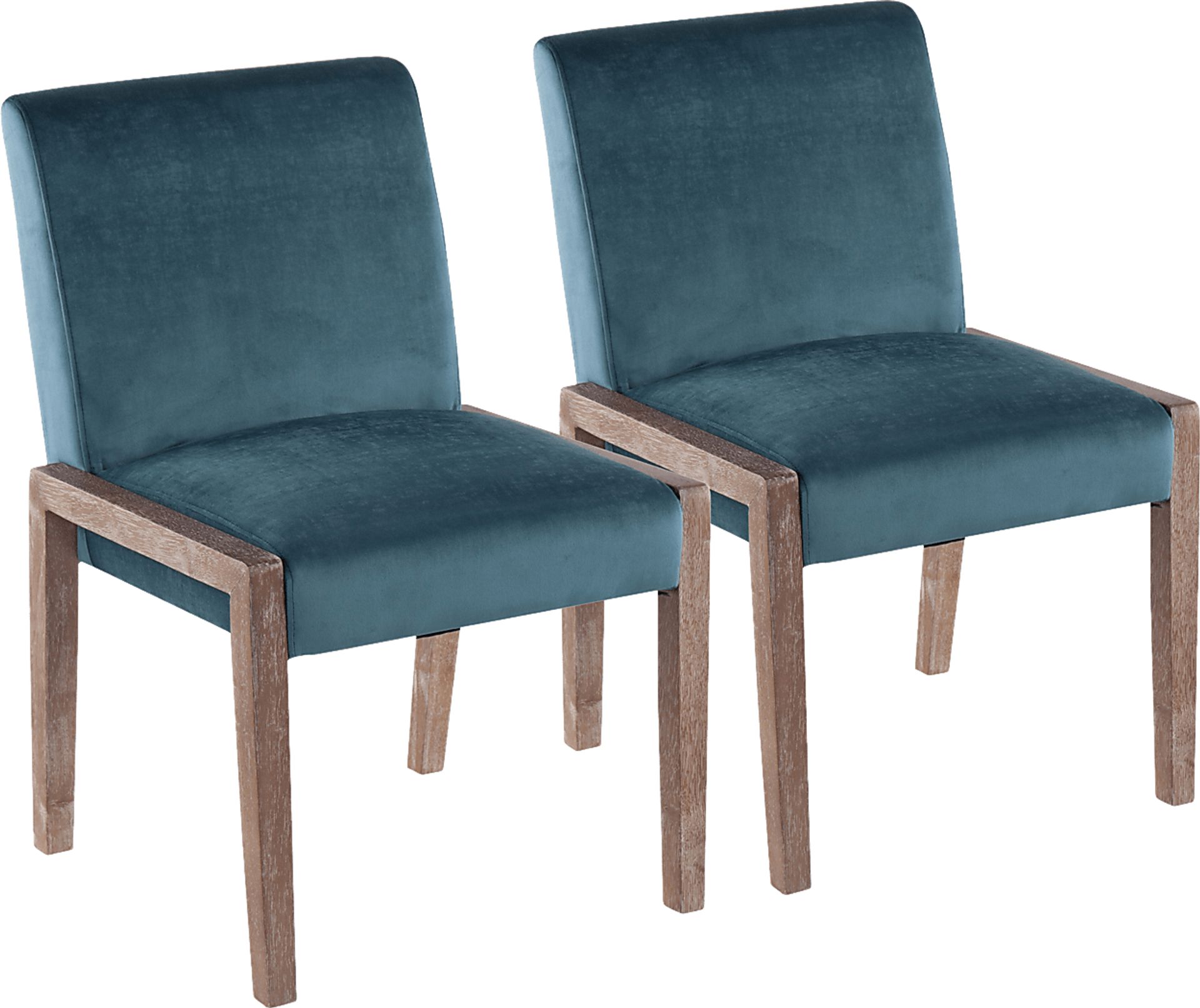 Dobester II Teal Side Chair, Set of 2 - Image 1