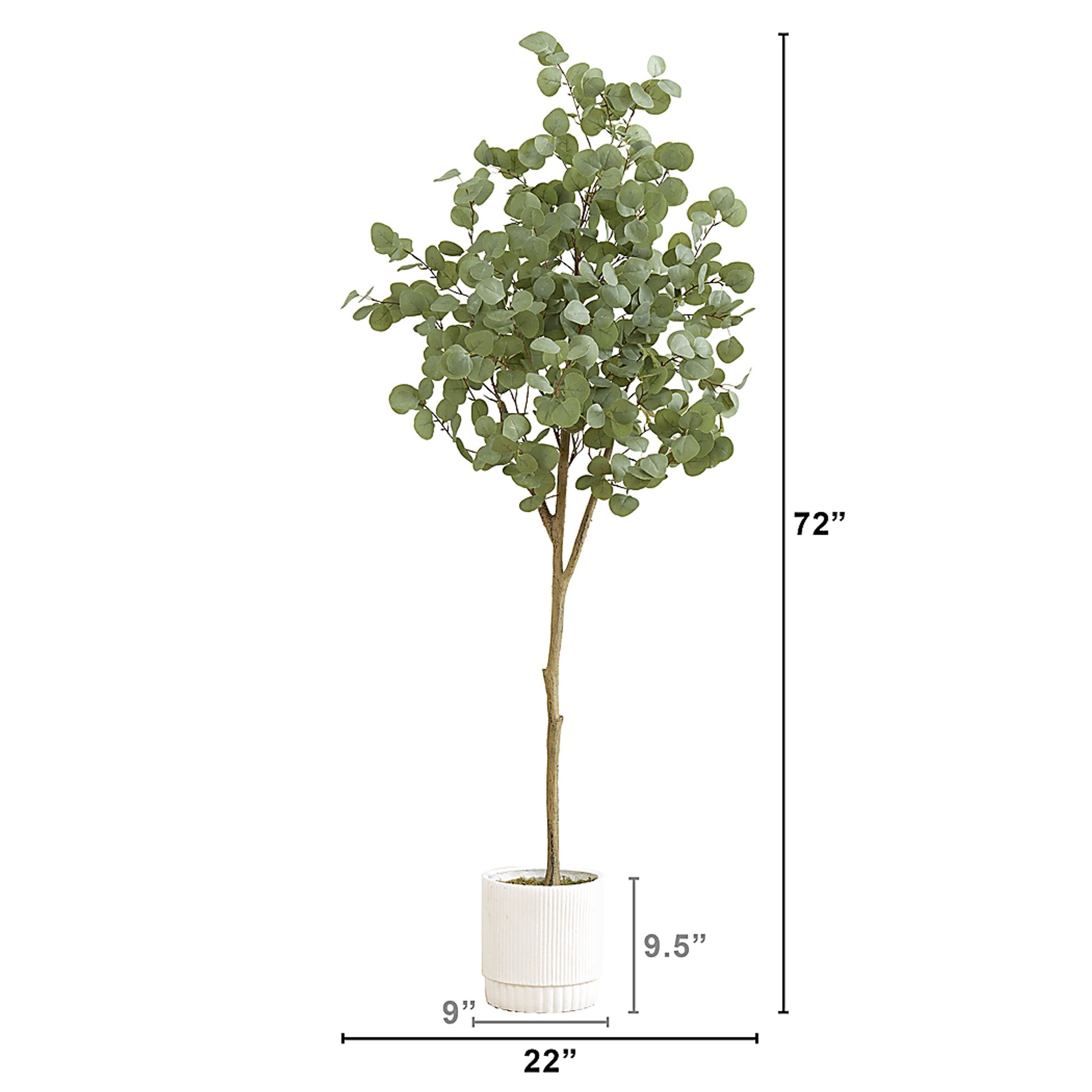 Docena Green Tree with Planter - Image 7