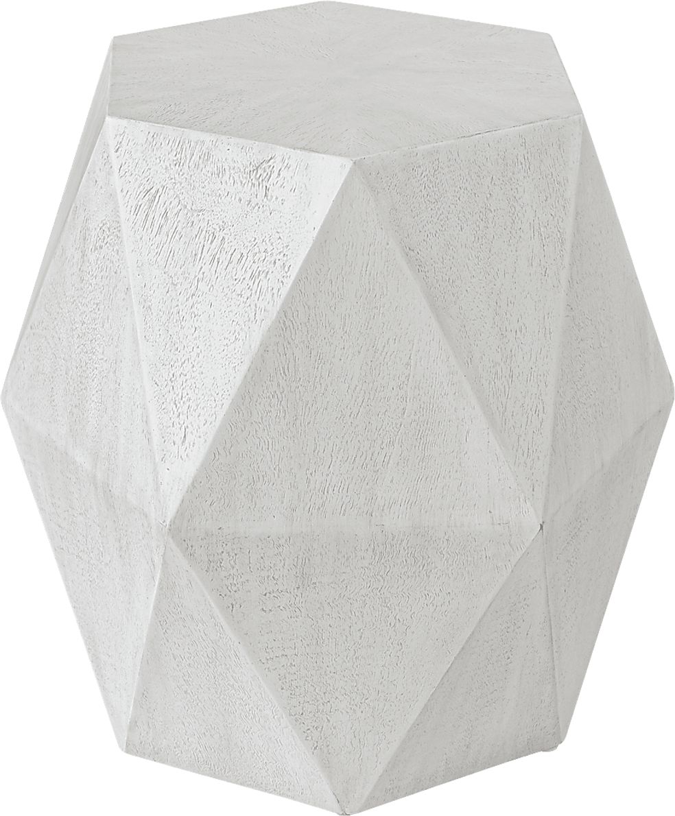 Dodt White Accent Table