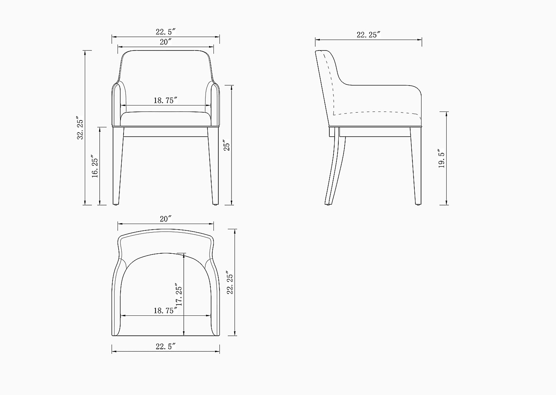 Doescher Cream Arm Chair - Image 10