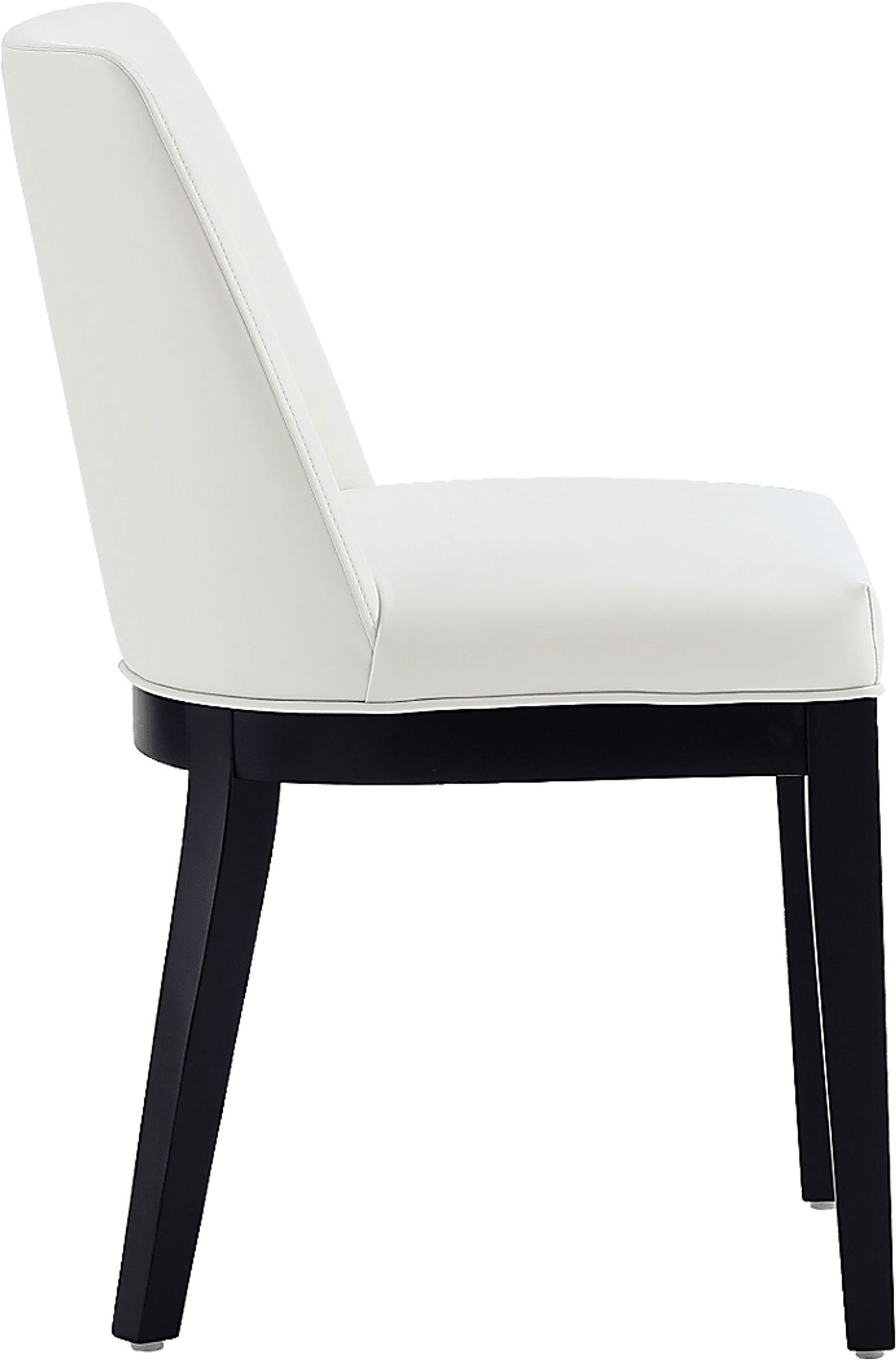 Doescher Cream Beige Faux Leather Fabric Dining Chair Rooms to Go