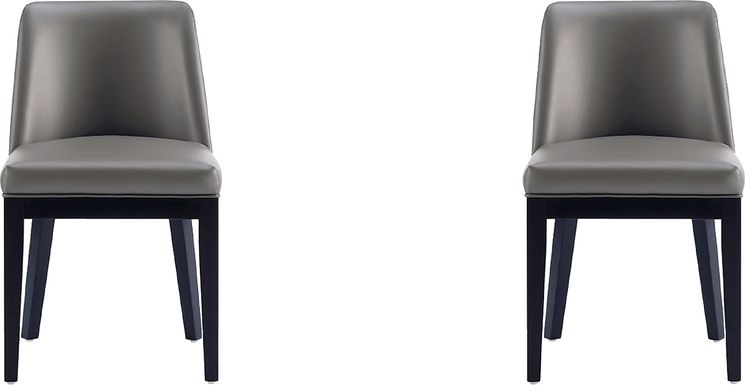 Doescher Gray Dining Chair, Set of 2