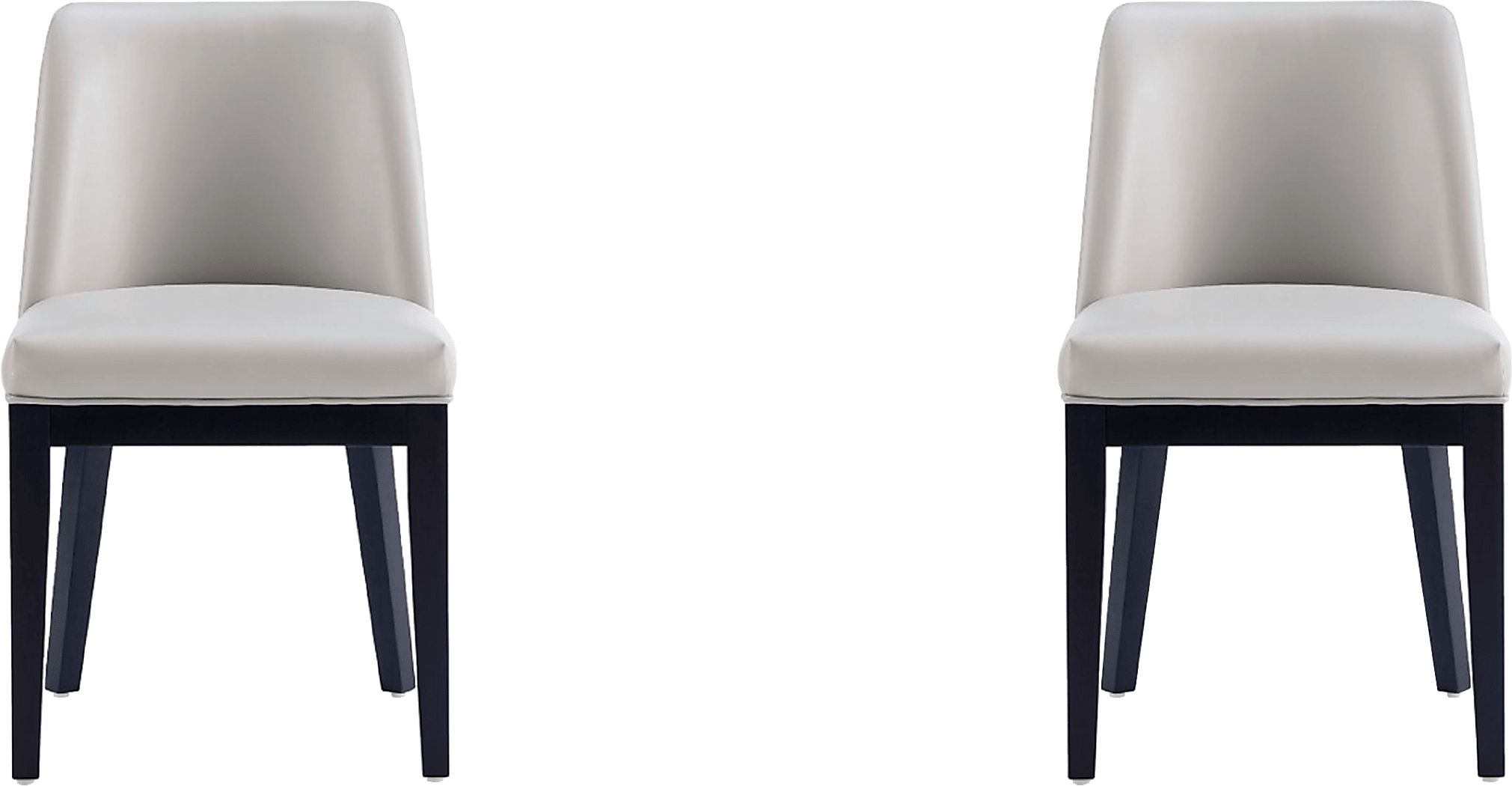 Doescher Light Gray Dining Chair, Set of 2