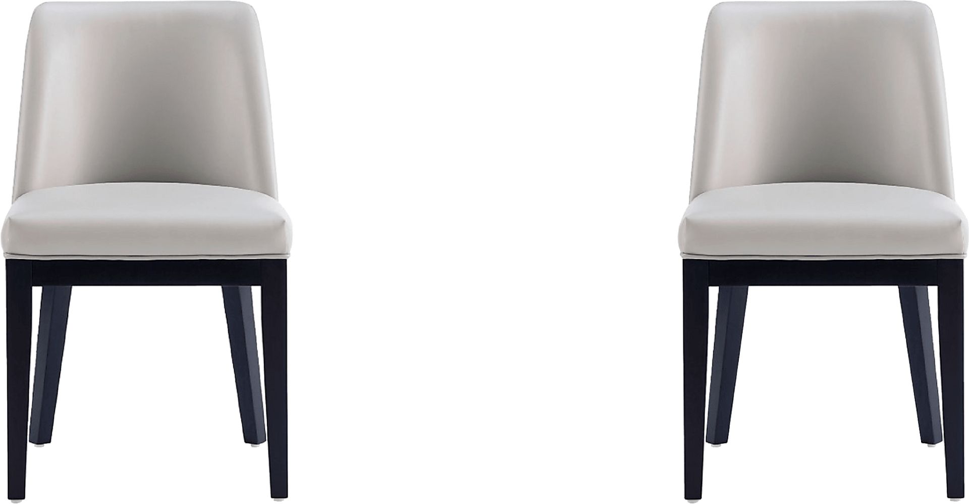Doescher Light Gray Dining Chair, Set of 2 - Image 1