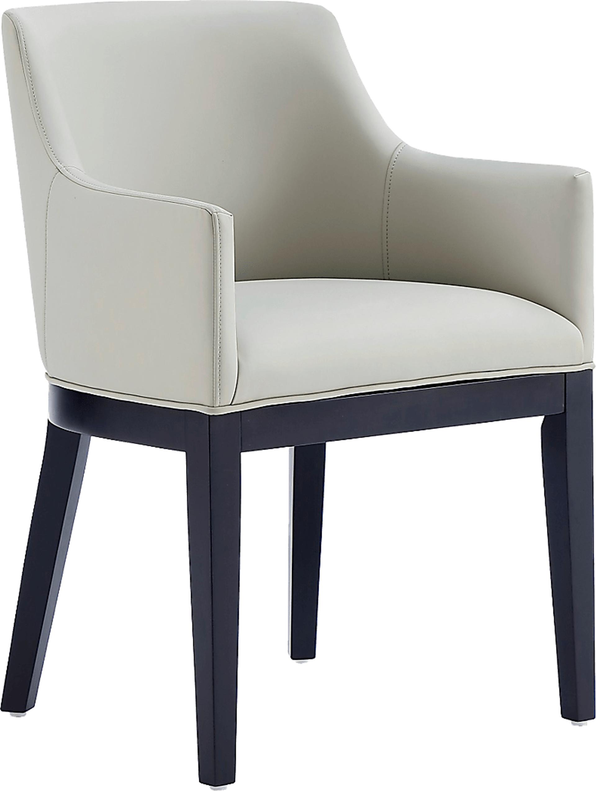 Doescher Stone Gray Arm Chair