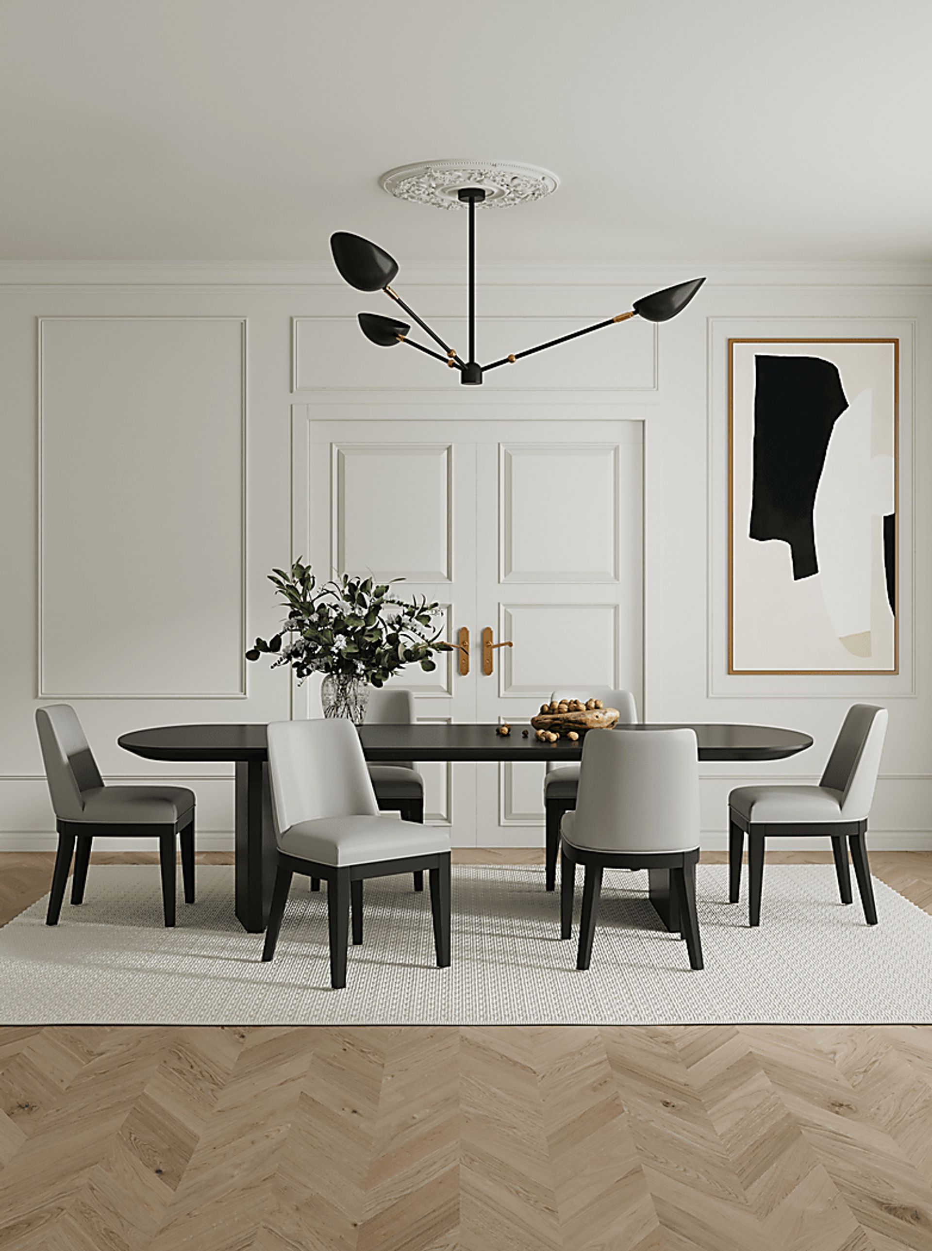 Doescher Stone Gray Dining Chair, Set of 2 - Image 2