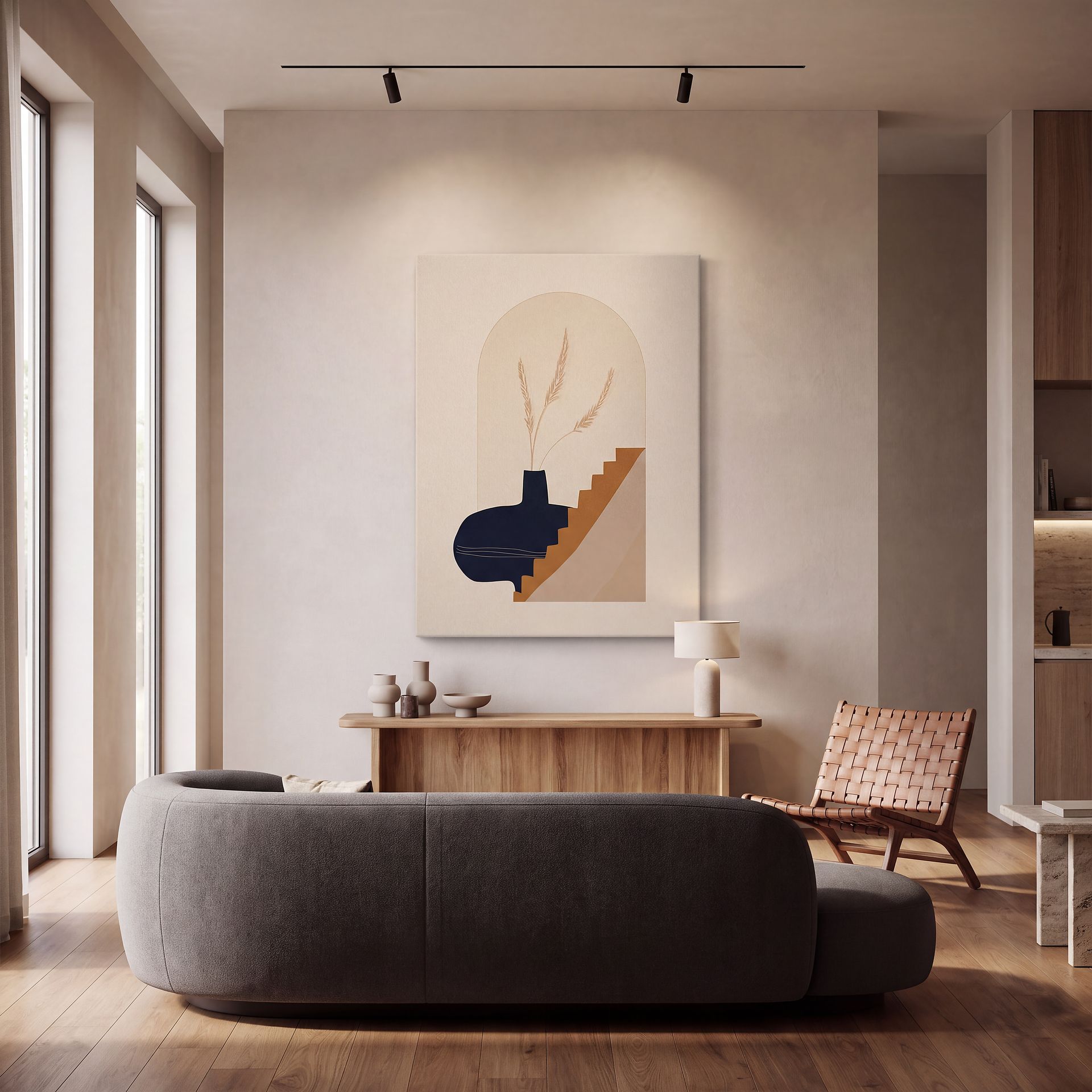 Dogone Cream Canvas Wall Art - Image 3