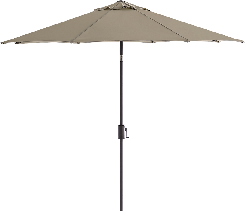Doheny Point Bronze 9' Octagon Beige Outdoor Umbrella with 50 lb. Base