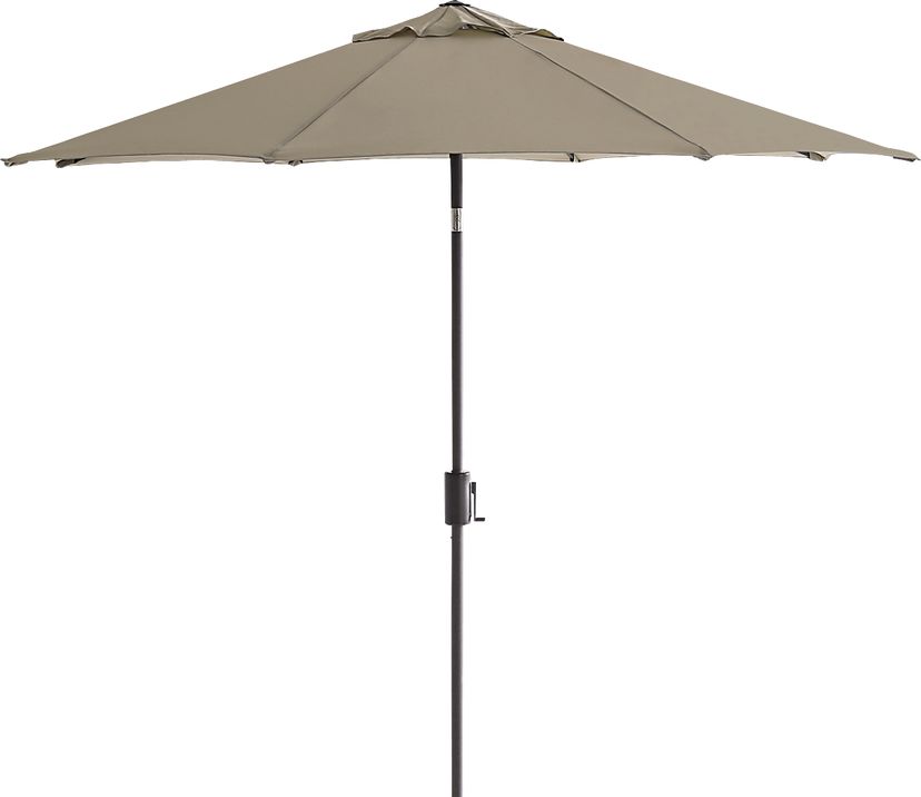 Doheny Point Bronze 9' Octagon Beige Outdoor Umbrella with 50 lb. Base
