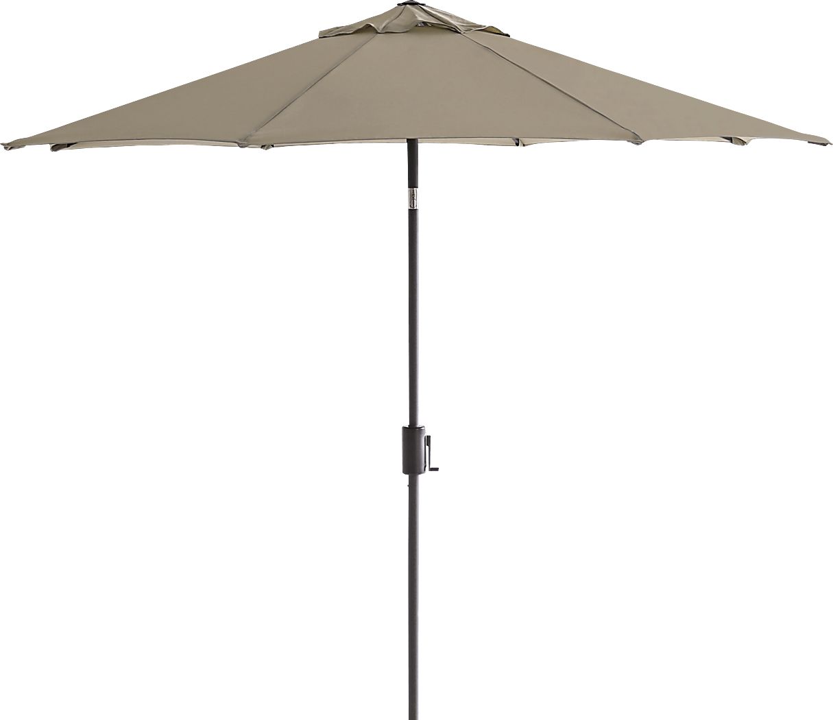 Doheny Point Bronze 9' Octagon Beige Outdoor Umbrella with 80 lb. Base
