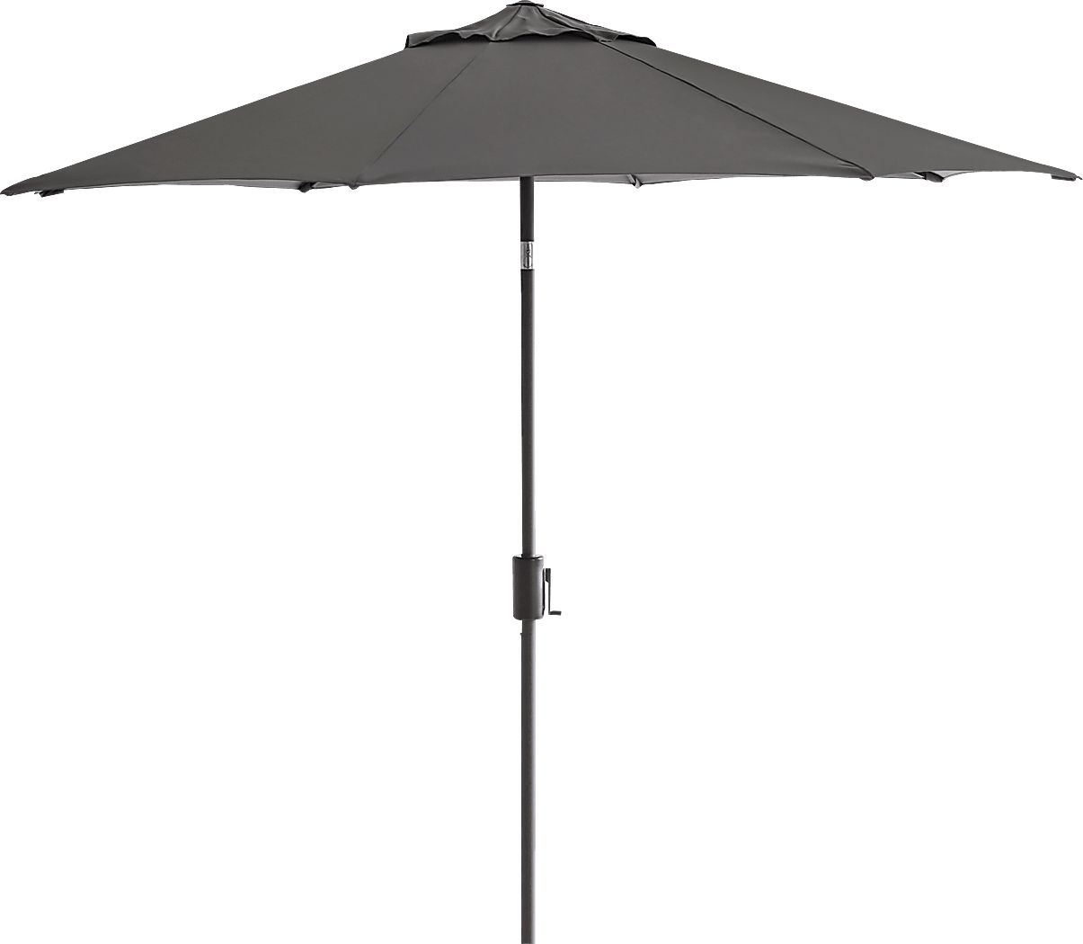 Doheny Point Bronze 9' Octagon Gray Outdoor Umbrella - Thumbnail 3