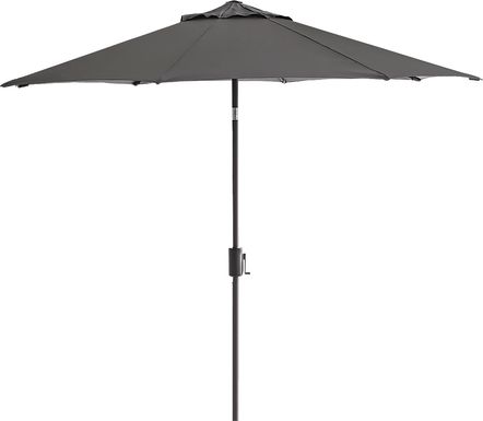 Doheny Point Bronze 9' Octagon Gray Outdoor Umbrella