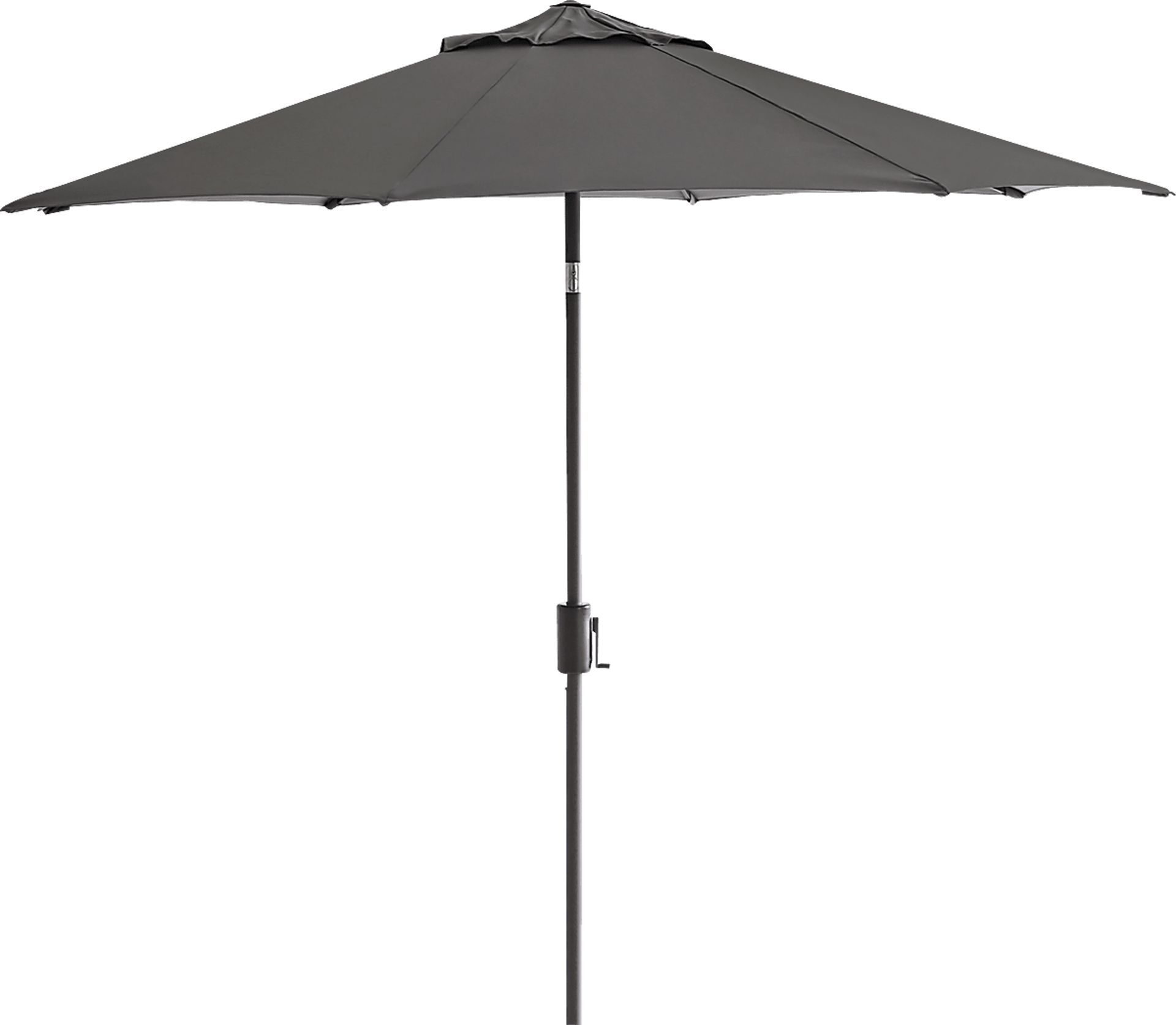 Doheny Point Bronze 9' Octagon Gray Outdoor Umbrella - Image 1