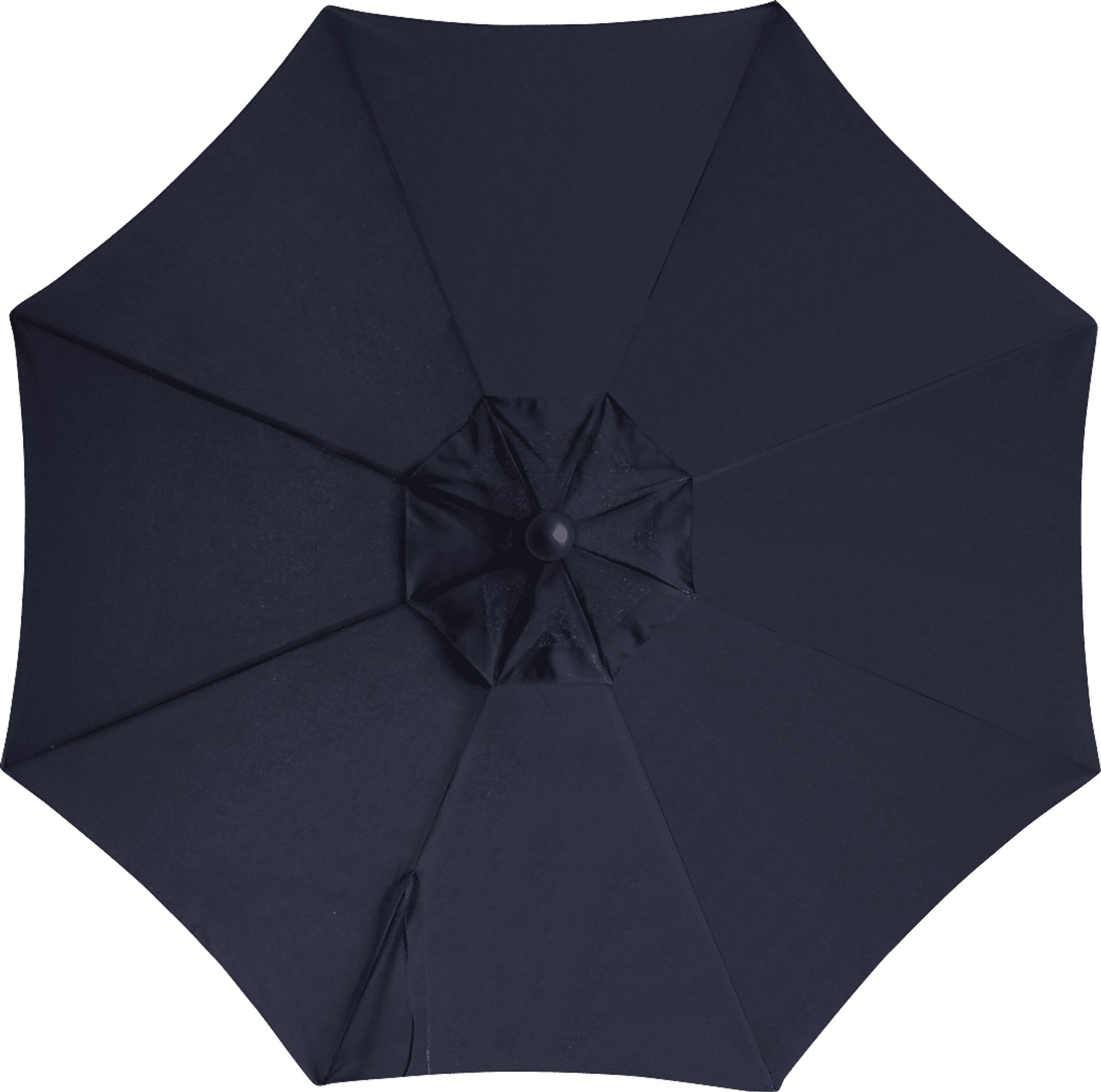 Doheny Point Bronze 9' Octagon Navy Outdoor Umbrella with 50 lb. Base - Image 3