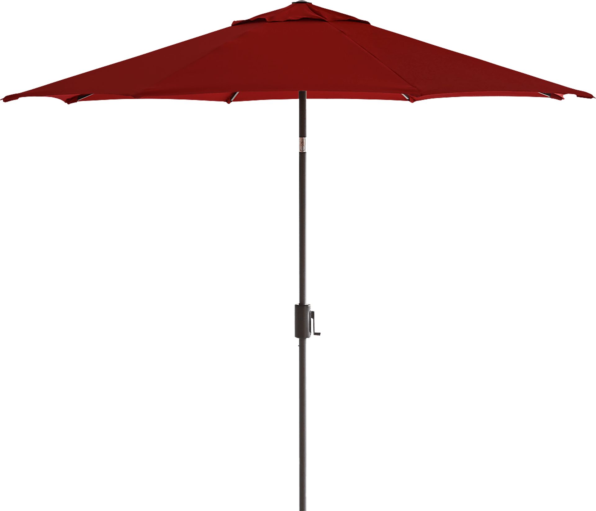 Doheny Point Bronze 9' Octagon Red Outdoor Umbrella with 50 lb. Base - Image 1