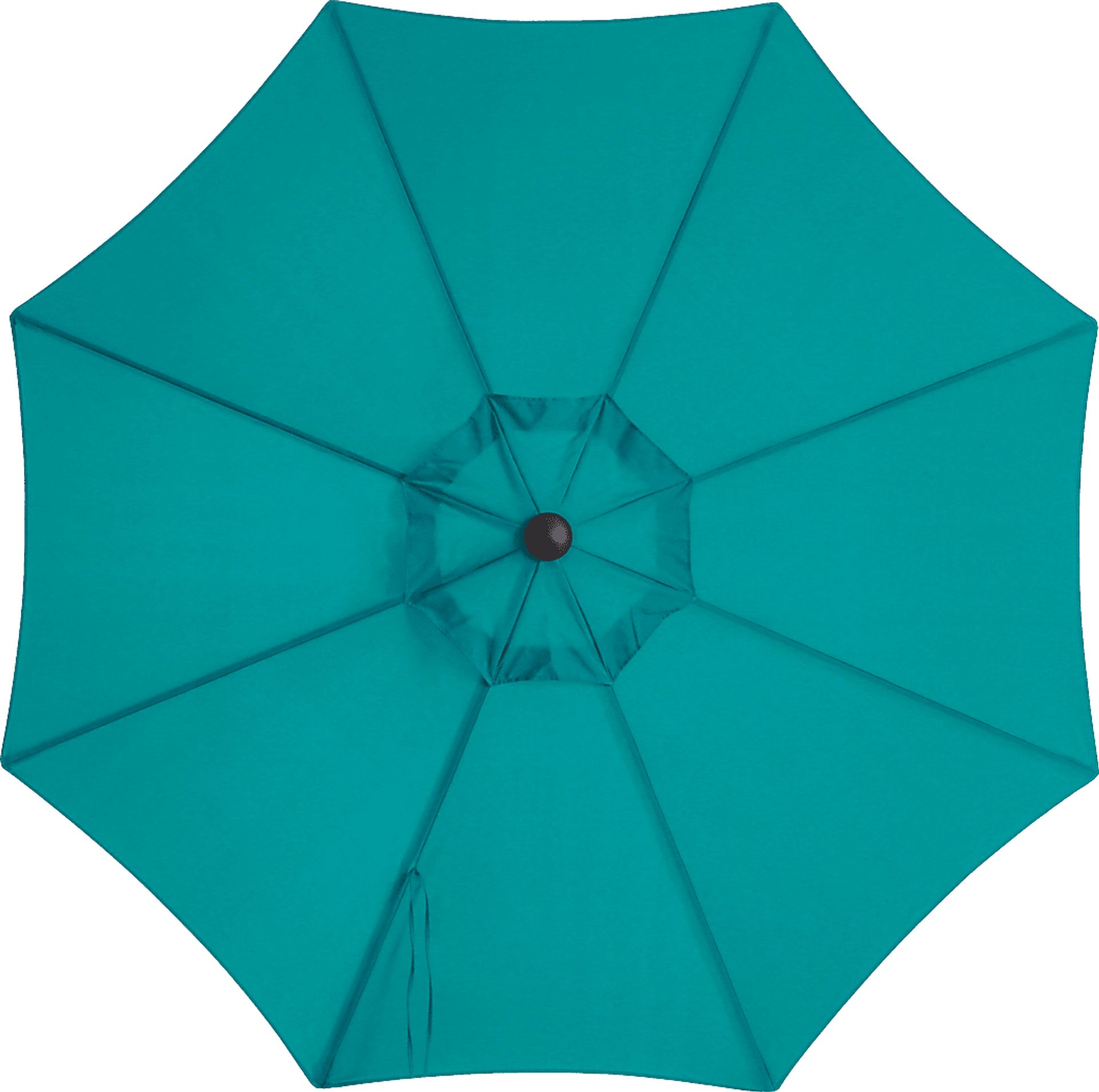 Doheny Point Bronze 9' Octagon Turquoise Outdoor Umbrella with 50 lb. Base - Image 3