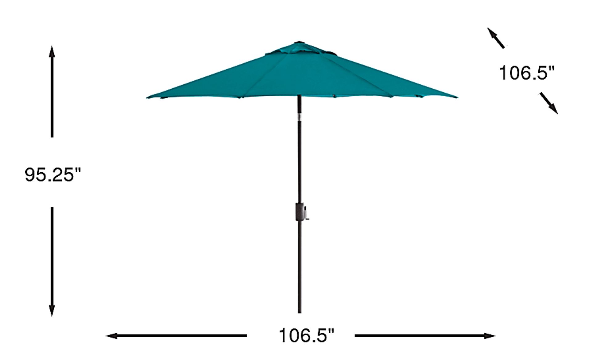 Dimension Image. Please refer to the Dimension Tab on this page for dimension details.