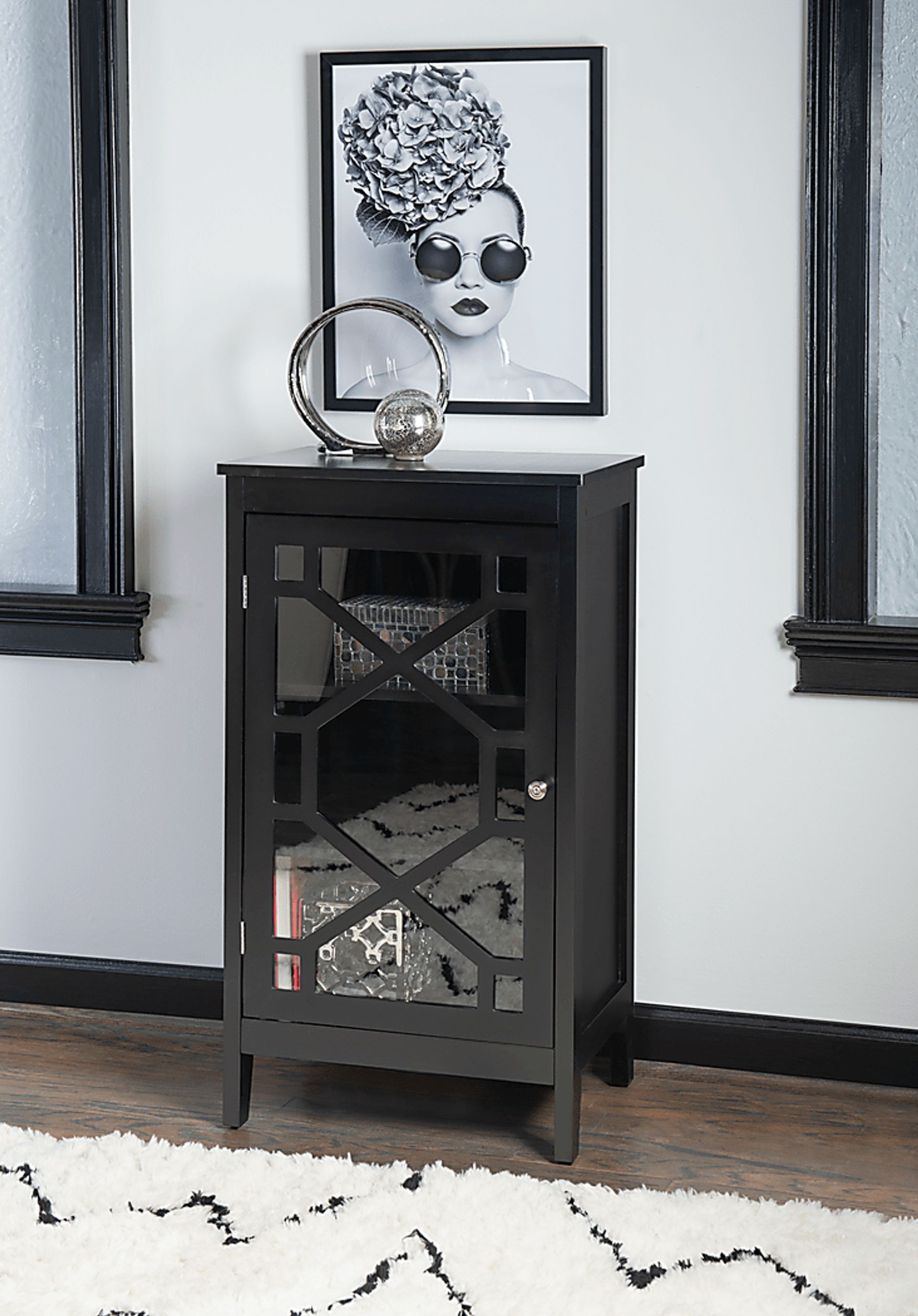 Dokuru Black Accent Cabinet, Small - Image 2