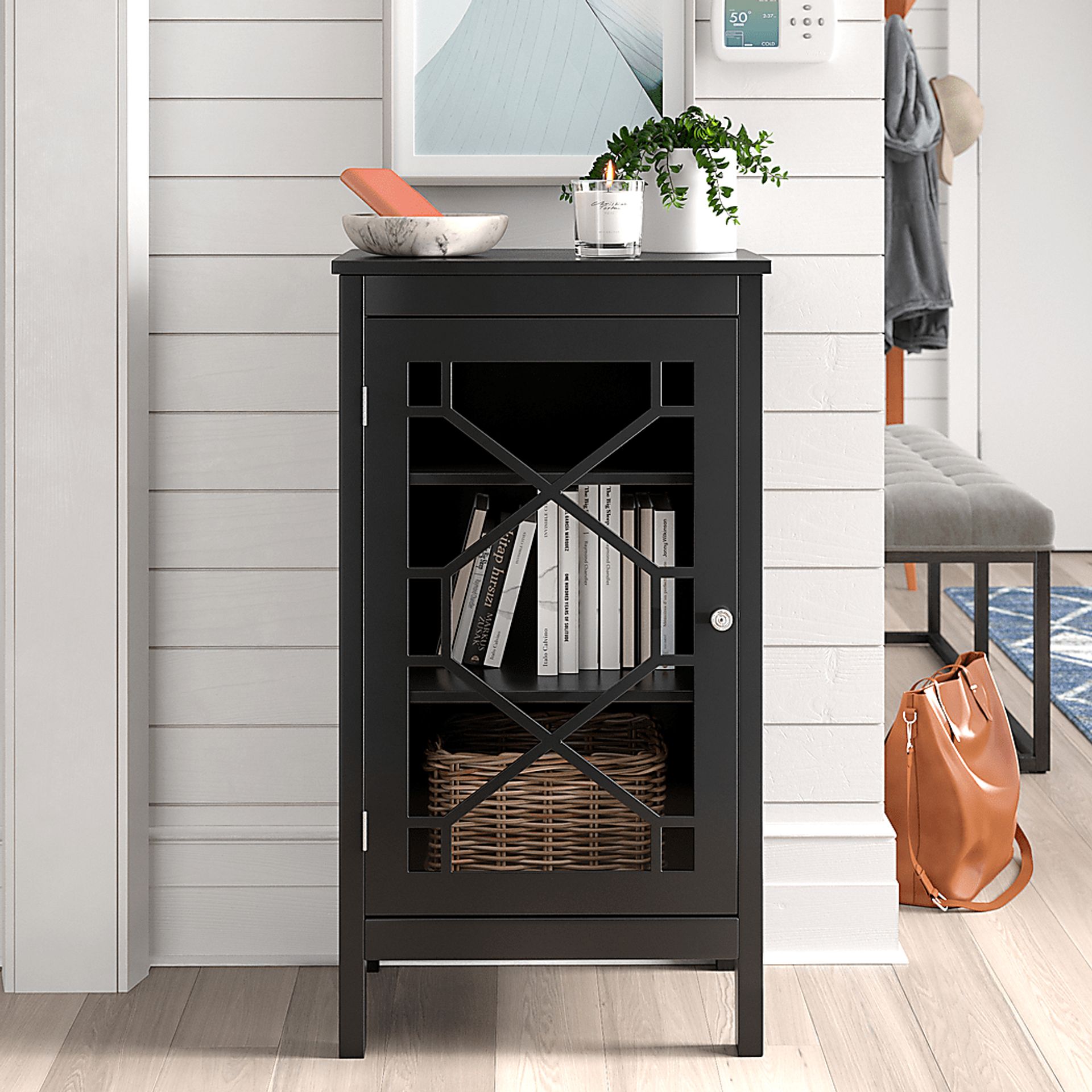 Dokuru Black Accent Cabinet, Small - Image 3