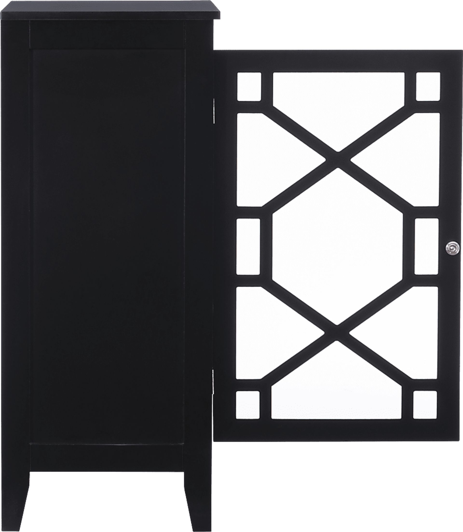 Dokuru Black Accent Cabinet, Small - Image 8