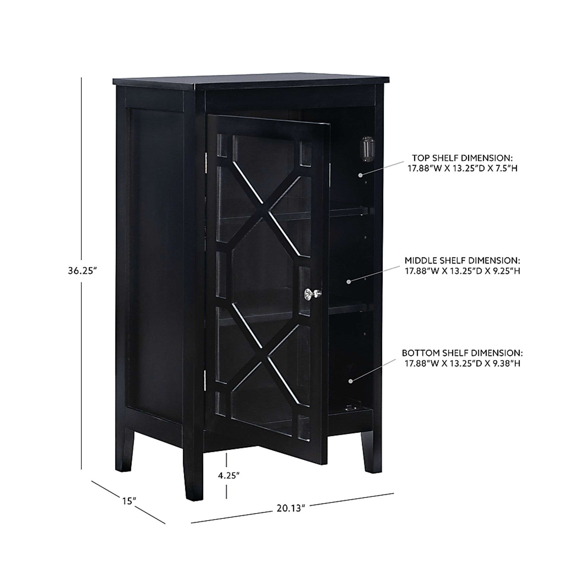 Dokuru Black Accent Cabinet, Small - Image 10
