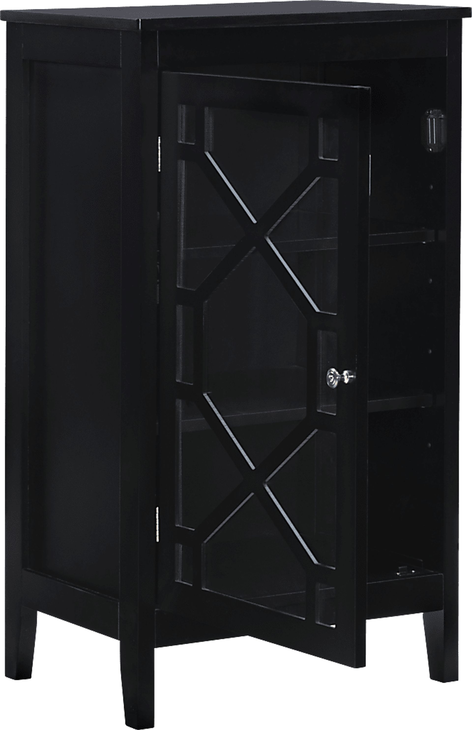 Dokuru Black Accent Cabinet, Small - Image 13