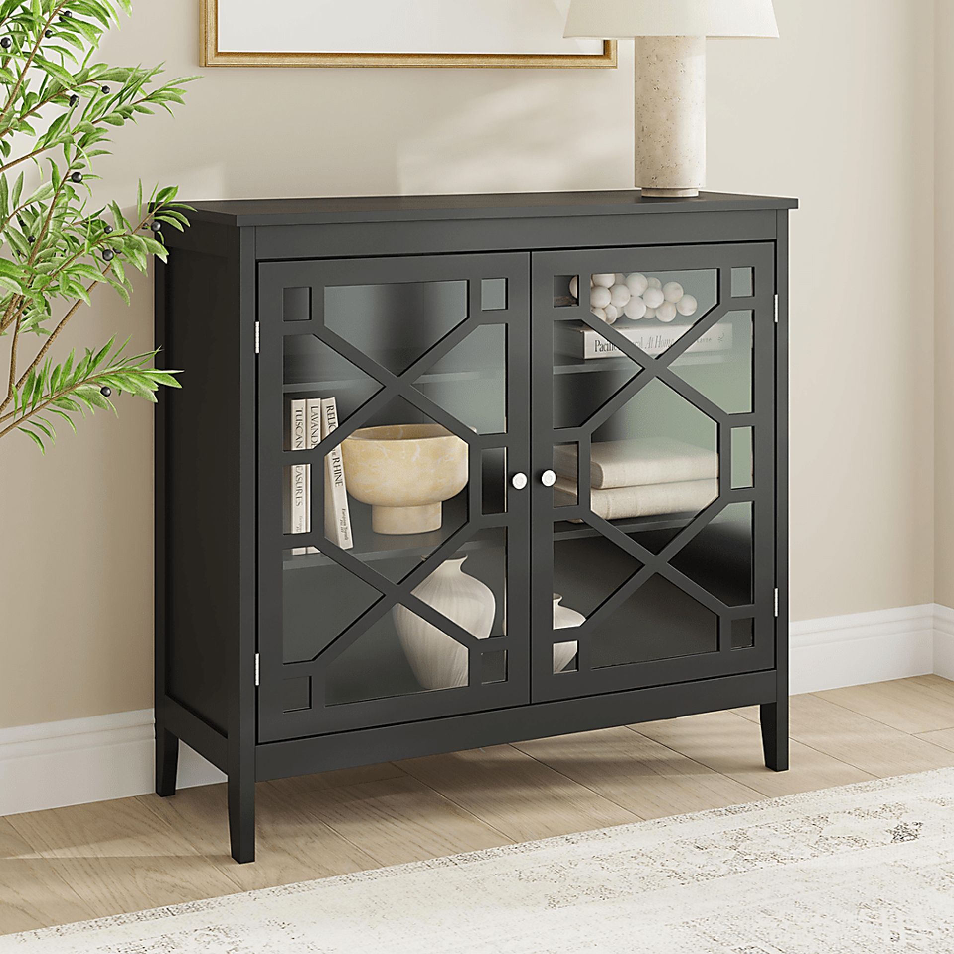 Dokuru Black Accent Cabinet - Image 4