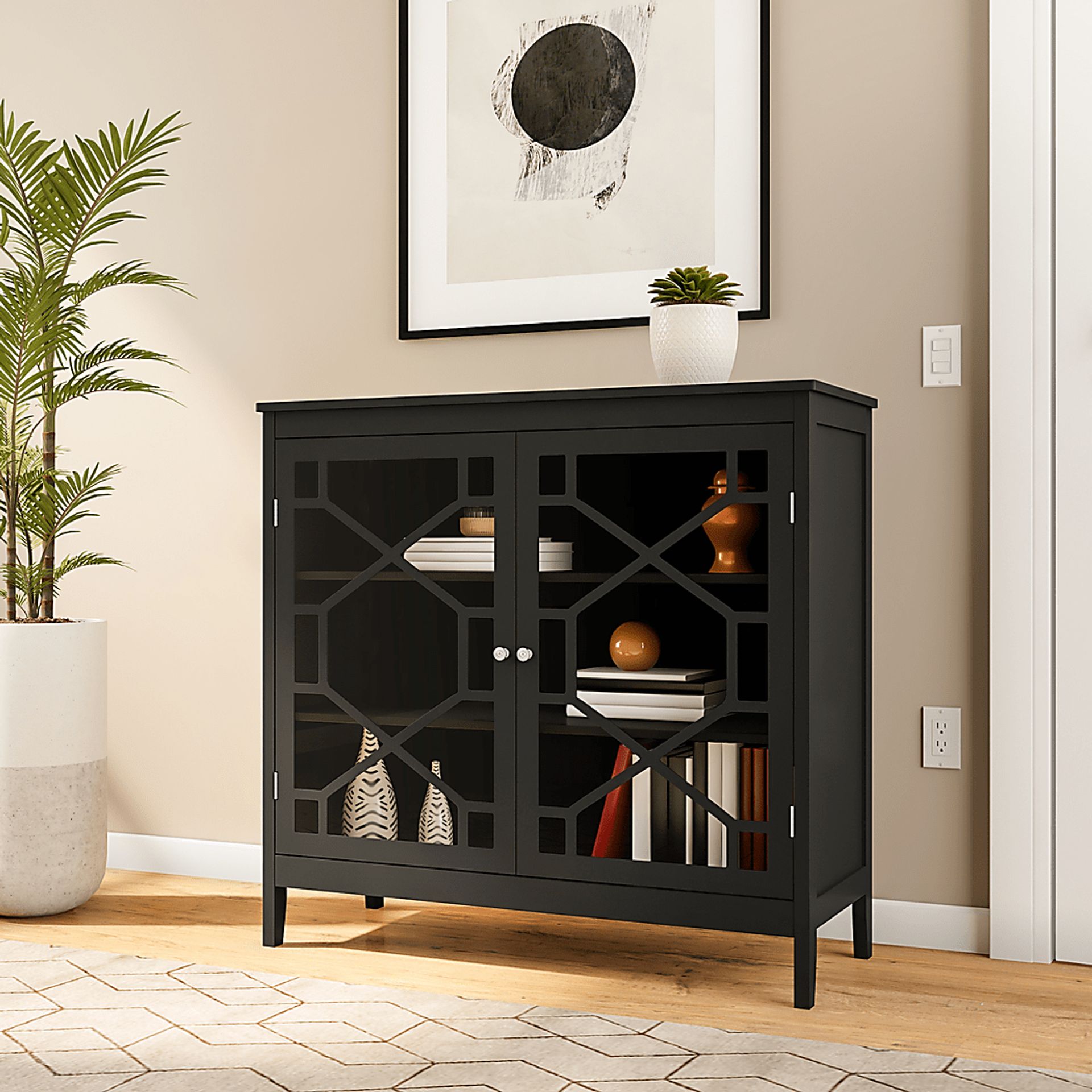 Dokuru Black Accent Cabinet - Image 6