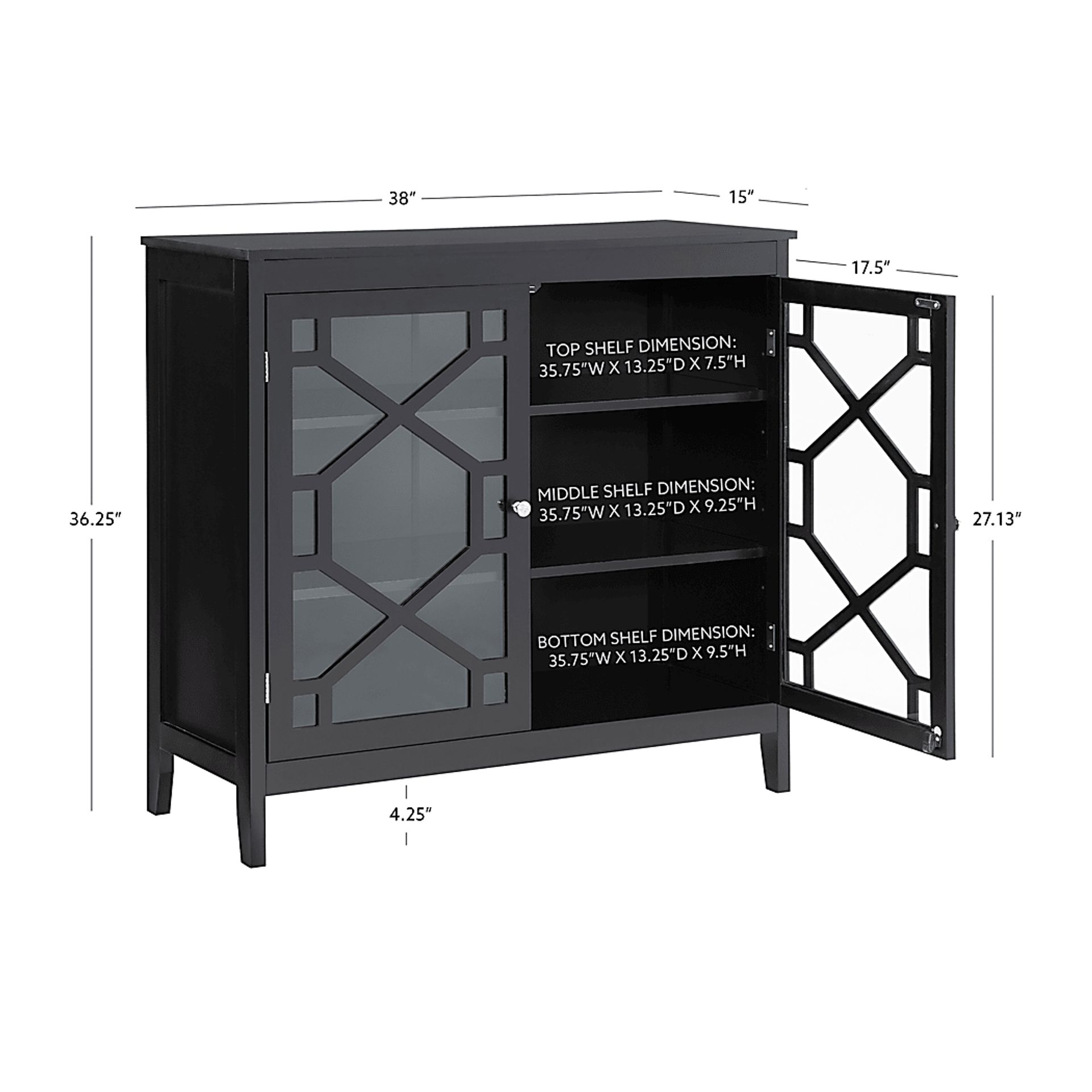 Dokuru Black Accent Cabinet - Image 10