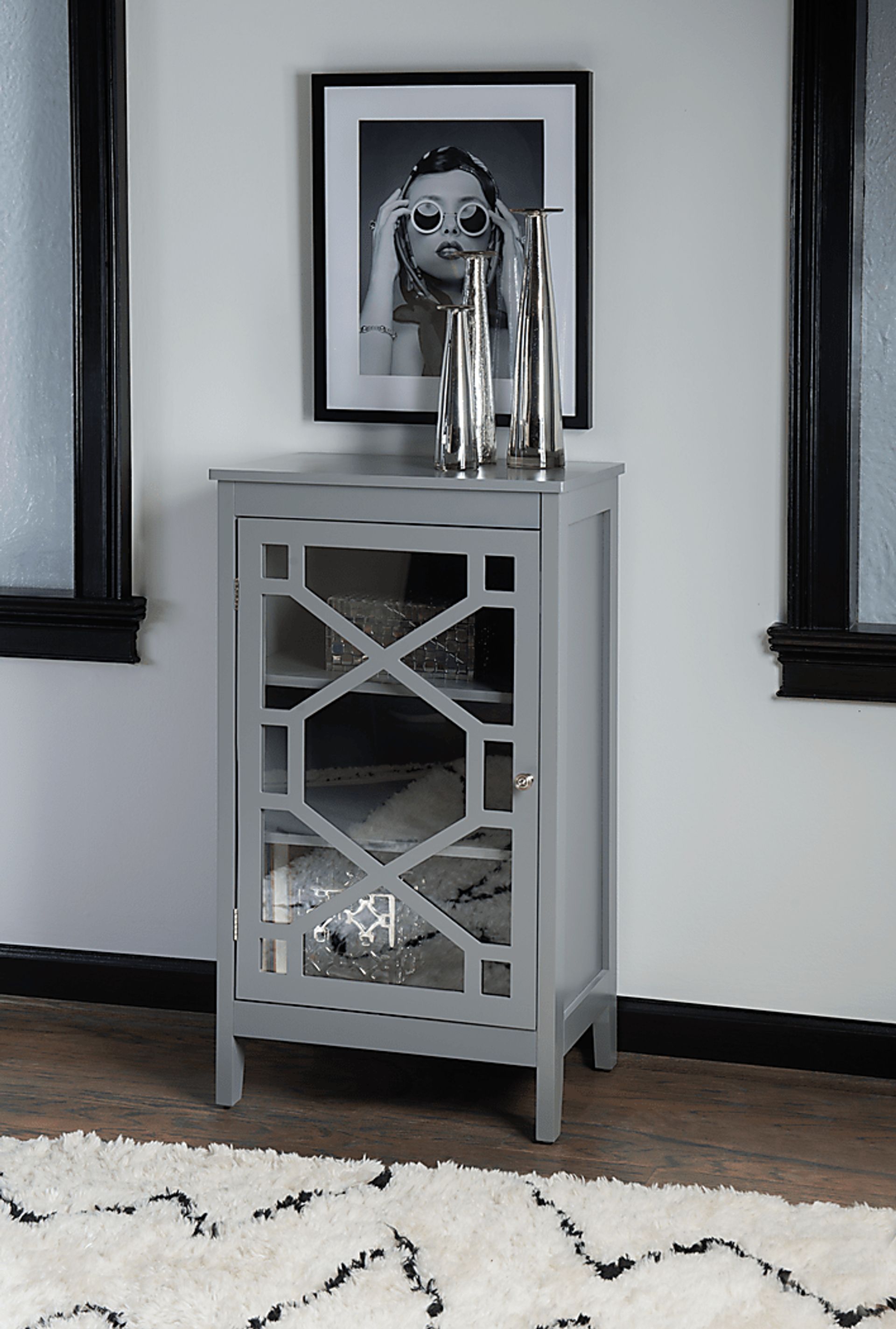 Dokuru Gray Accent Cabinet, Small - Image 2