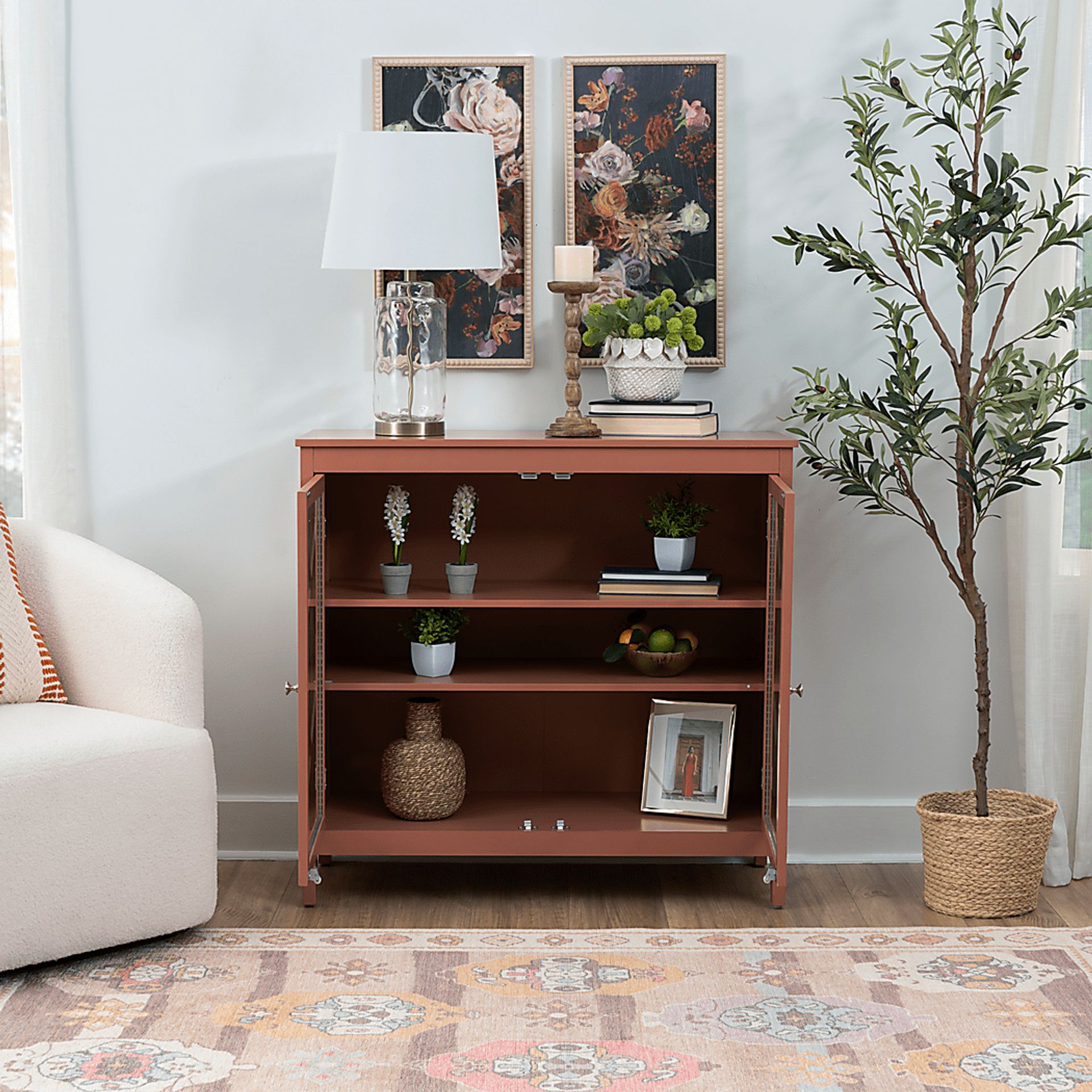 Dokuru Terracotta Accent Cabinet - Image 2