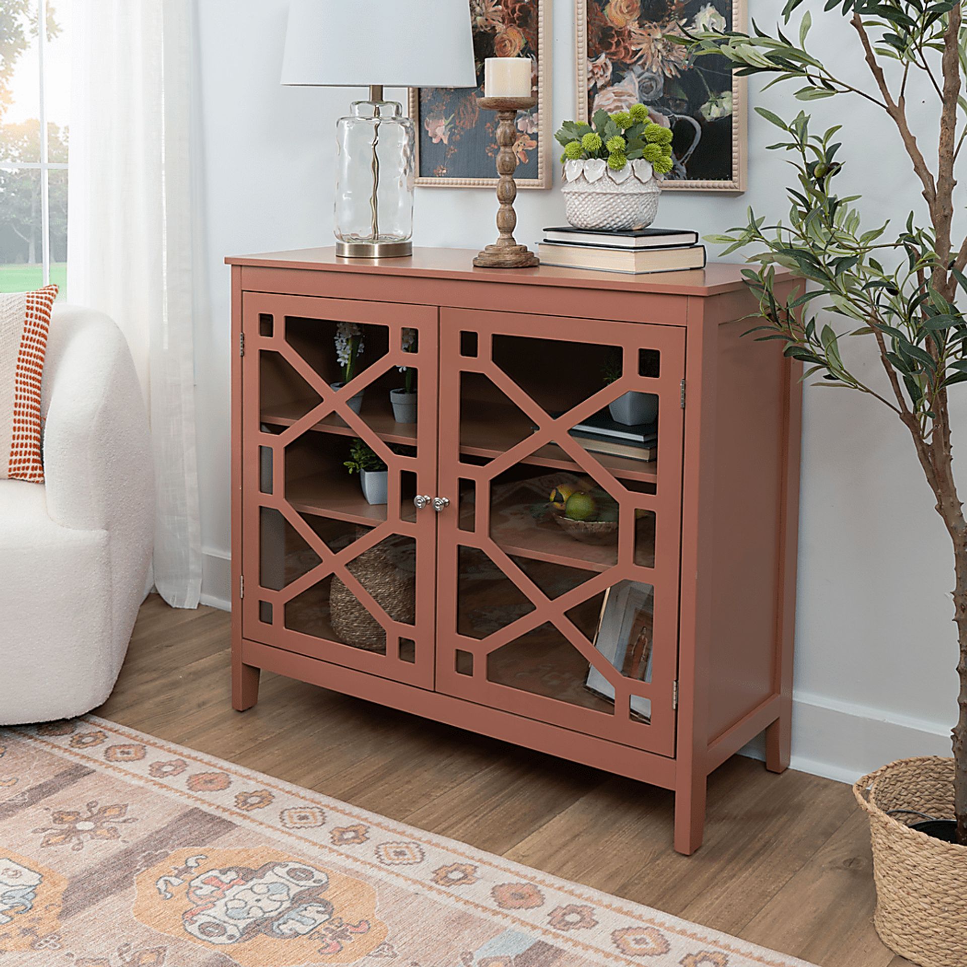 Dokuru Terracotta Accent Cabinet - Image 4